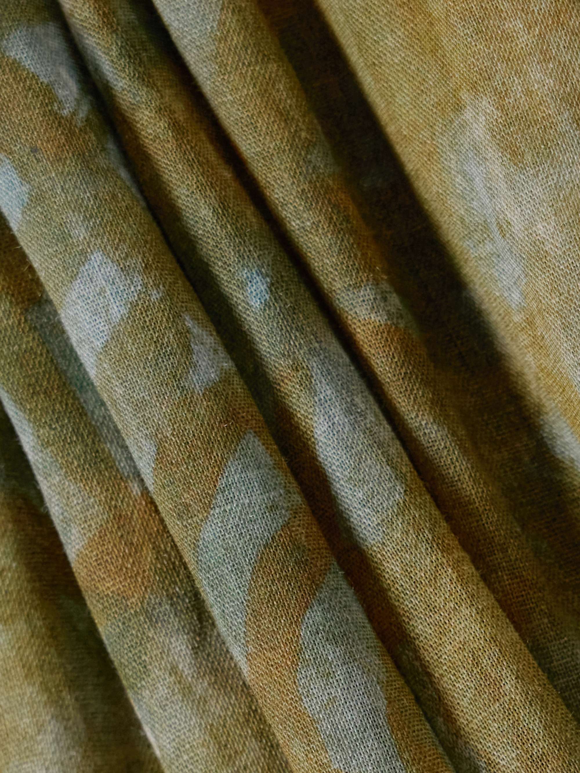 Lil pleated printed ramie maxi skirt view