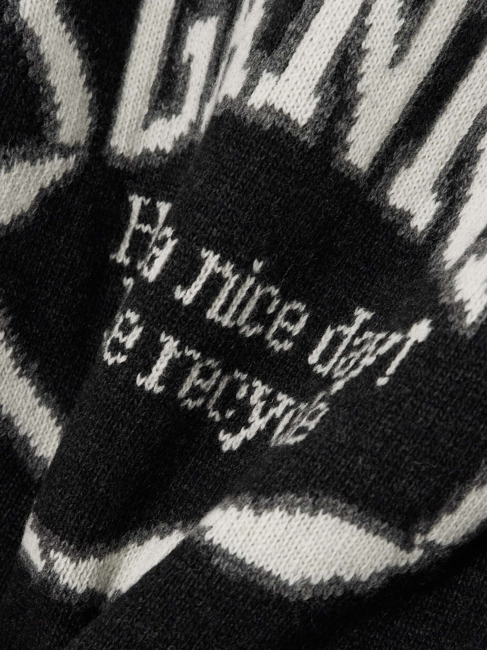 Intarsia-knit wool-blend vest view