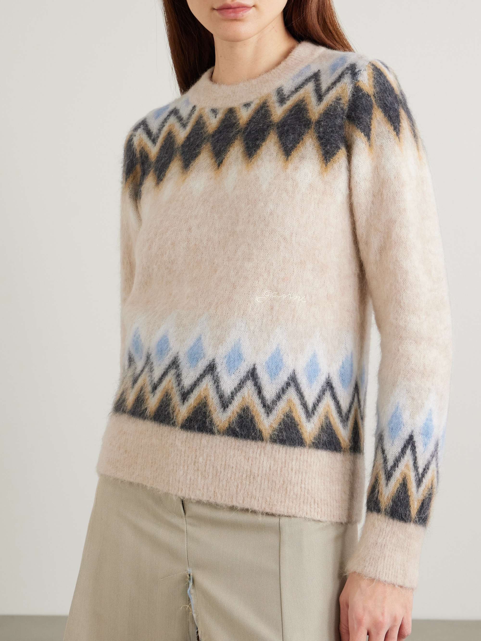 Fair Isle knitted sweater view
