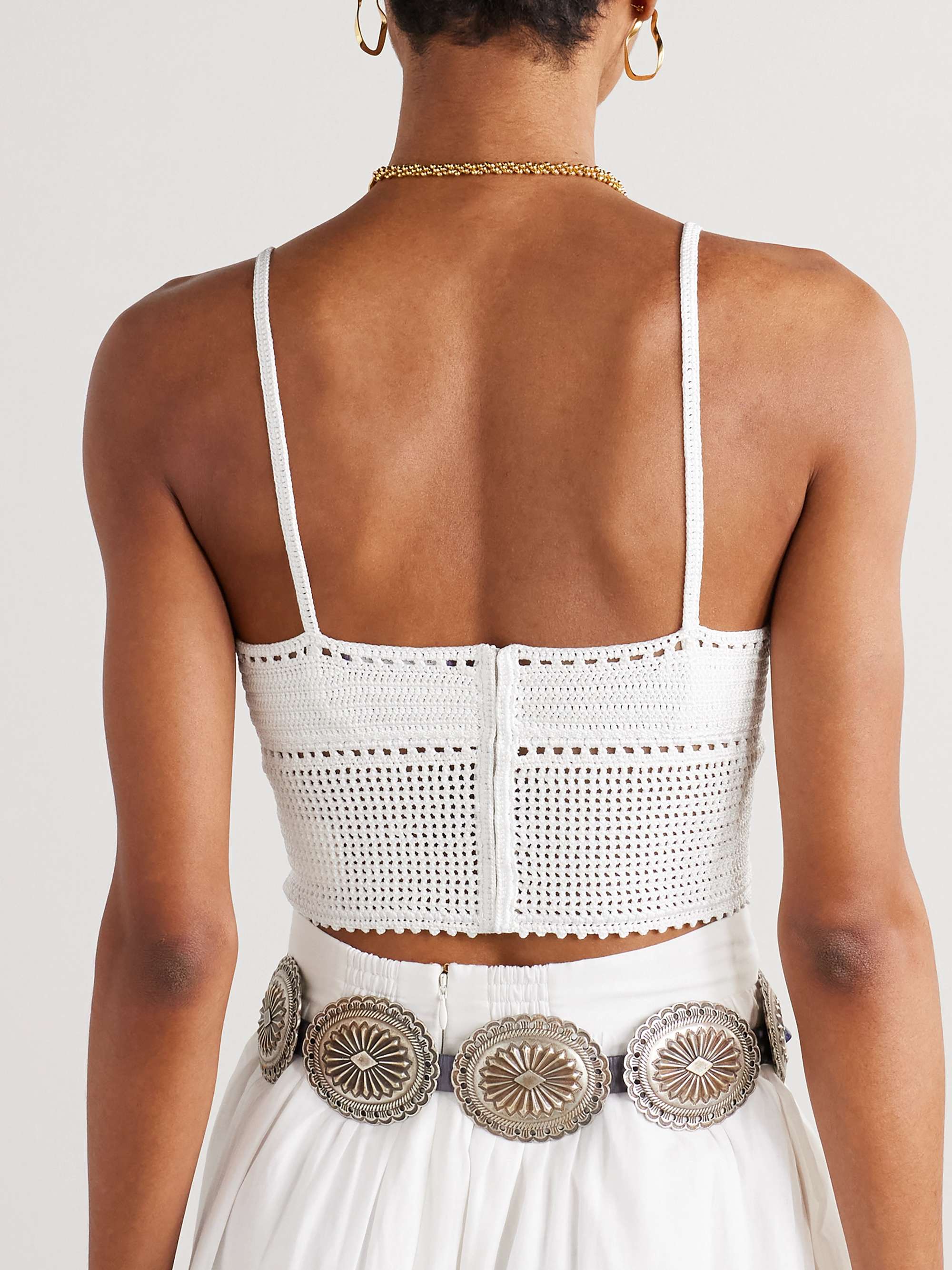 Crocheted bralette view