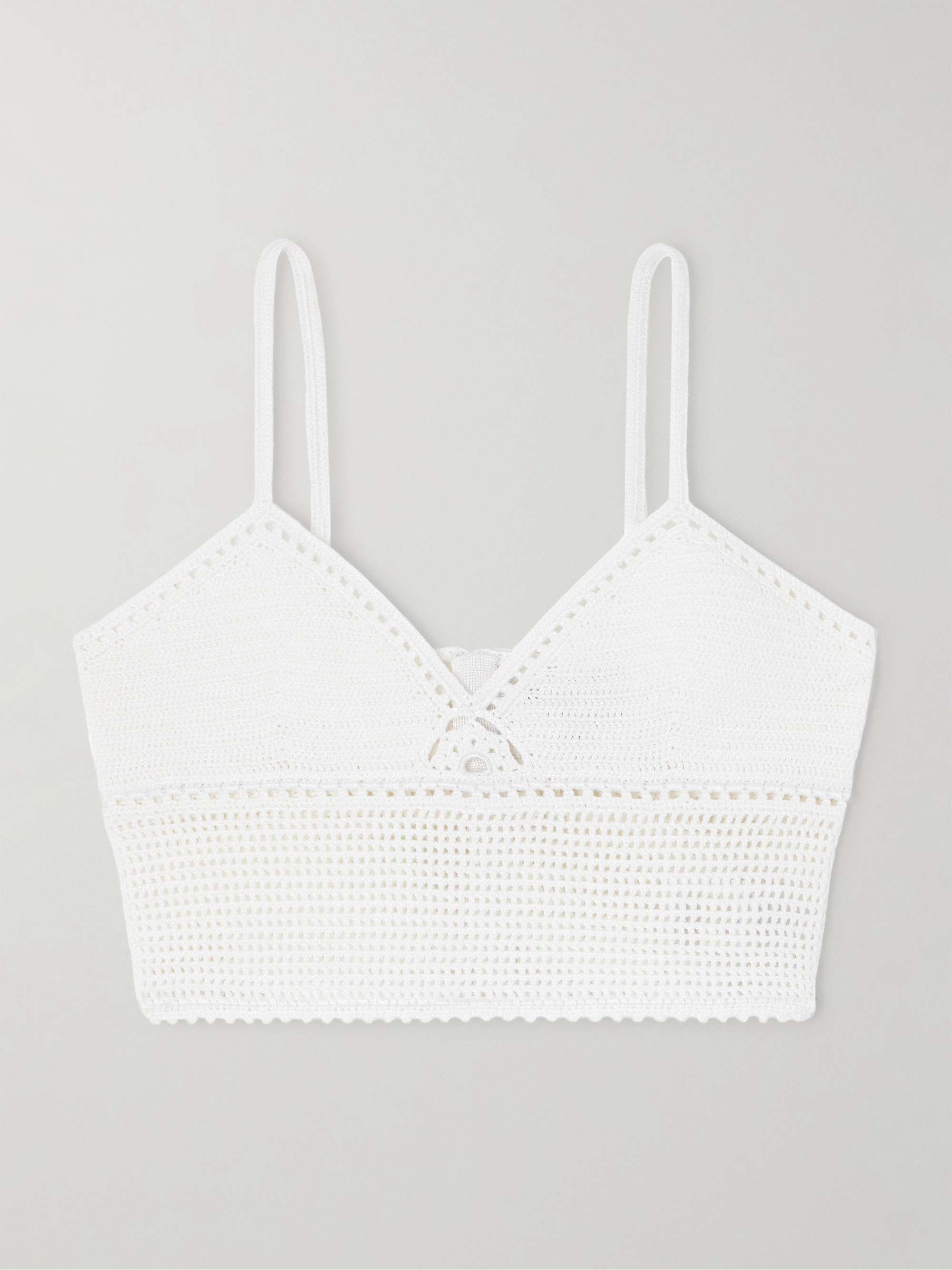 Crocheted bralette view