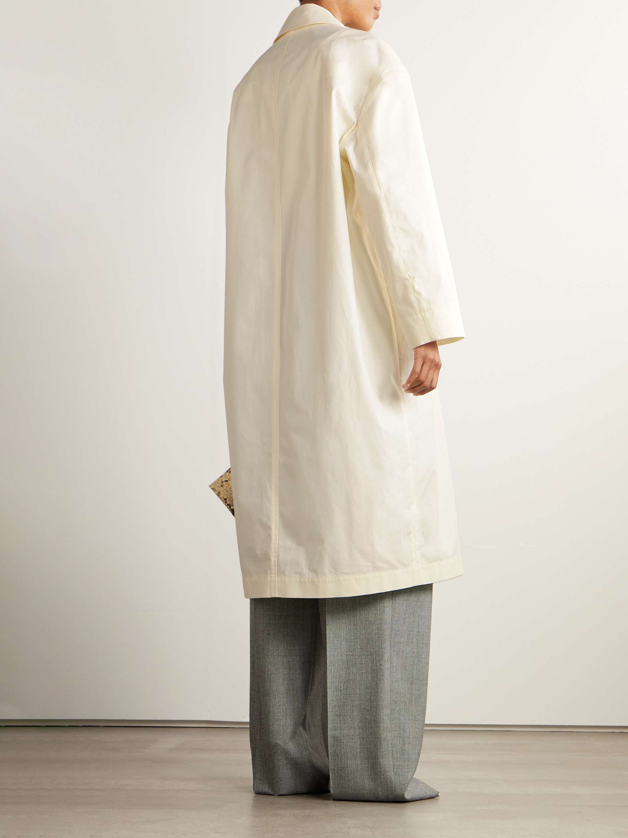 Cotton-gabardine coat view