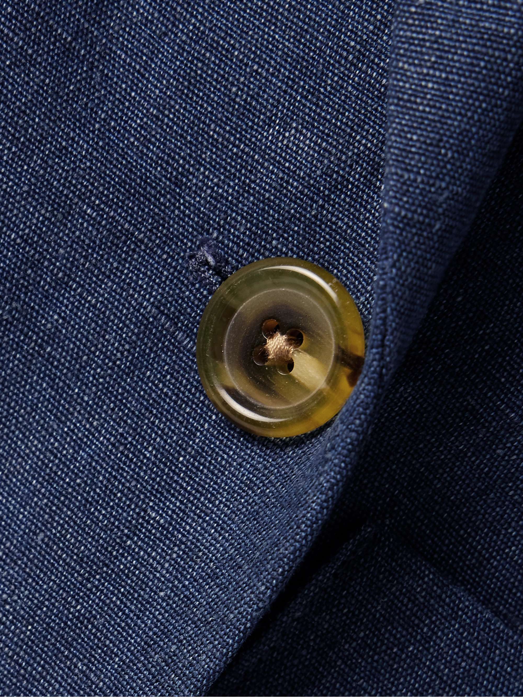 + Argent Chelsea double-breasted linen blazer view