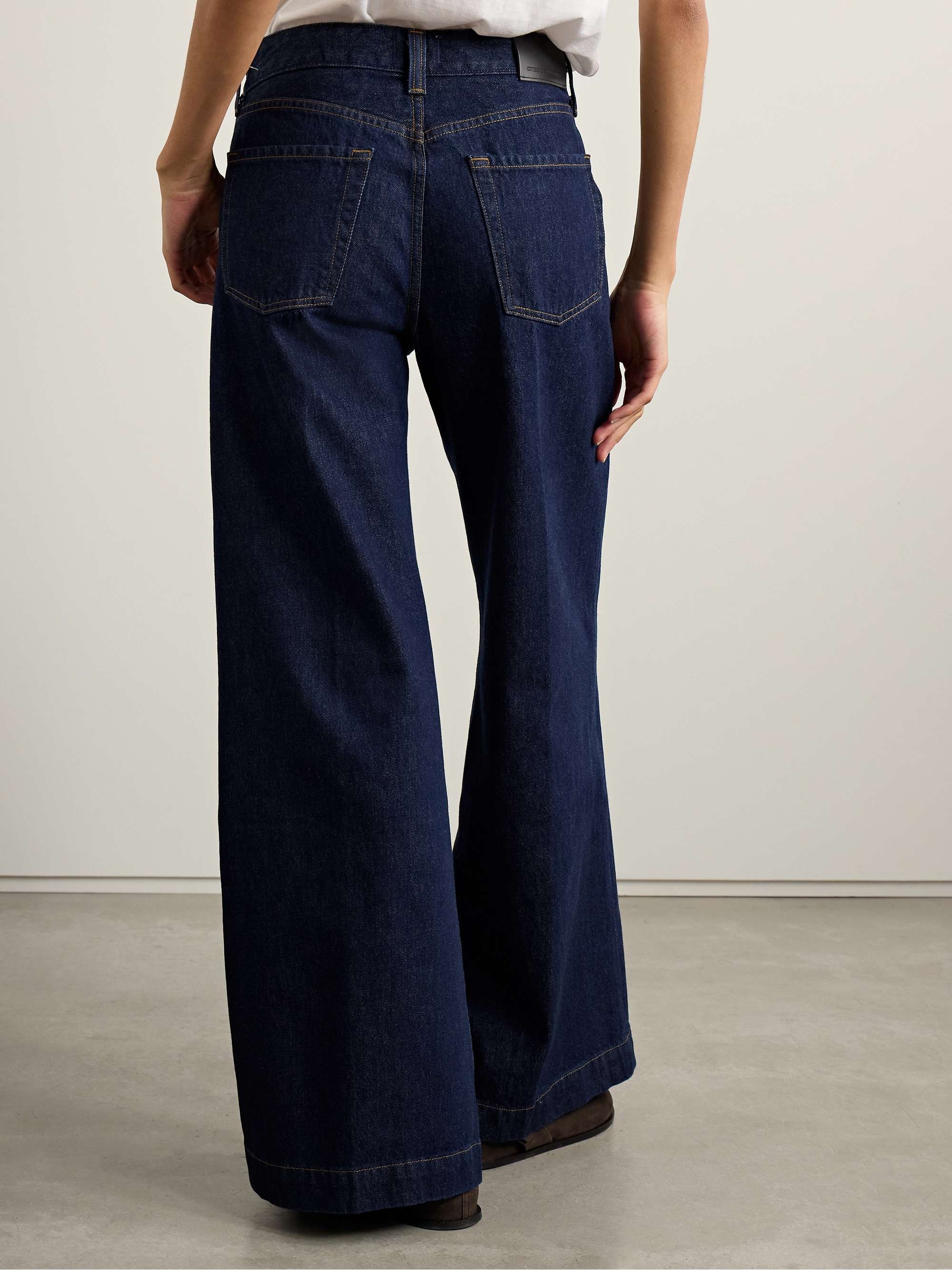 + Argent Beverly high-rise wide-leg jeans view