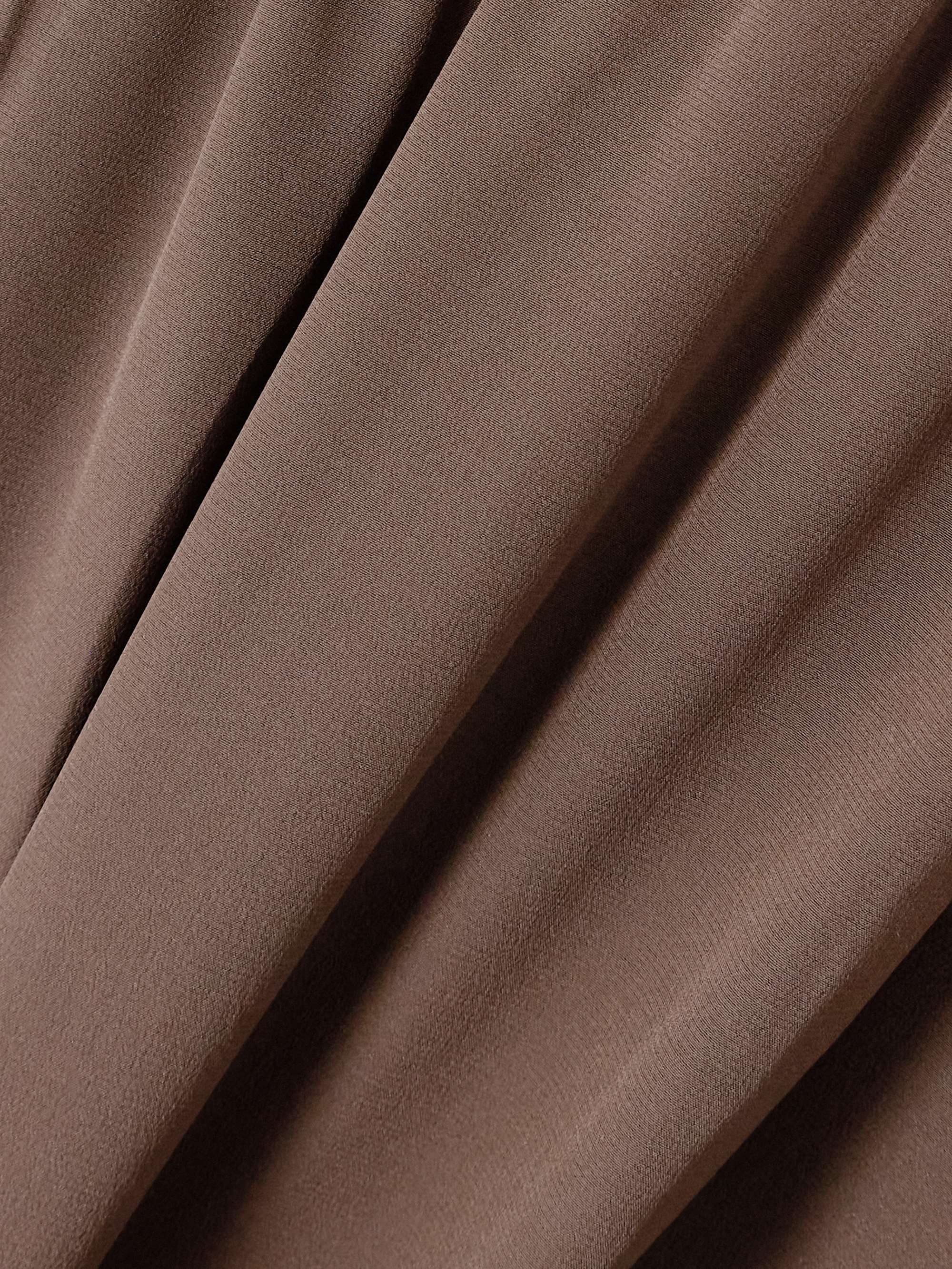 Silk crepe de chine track pants view