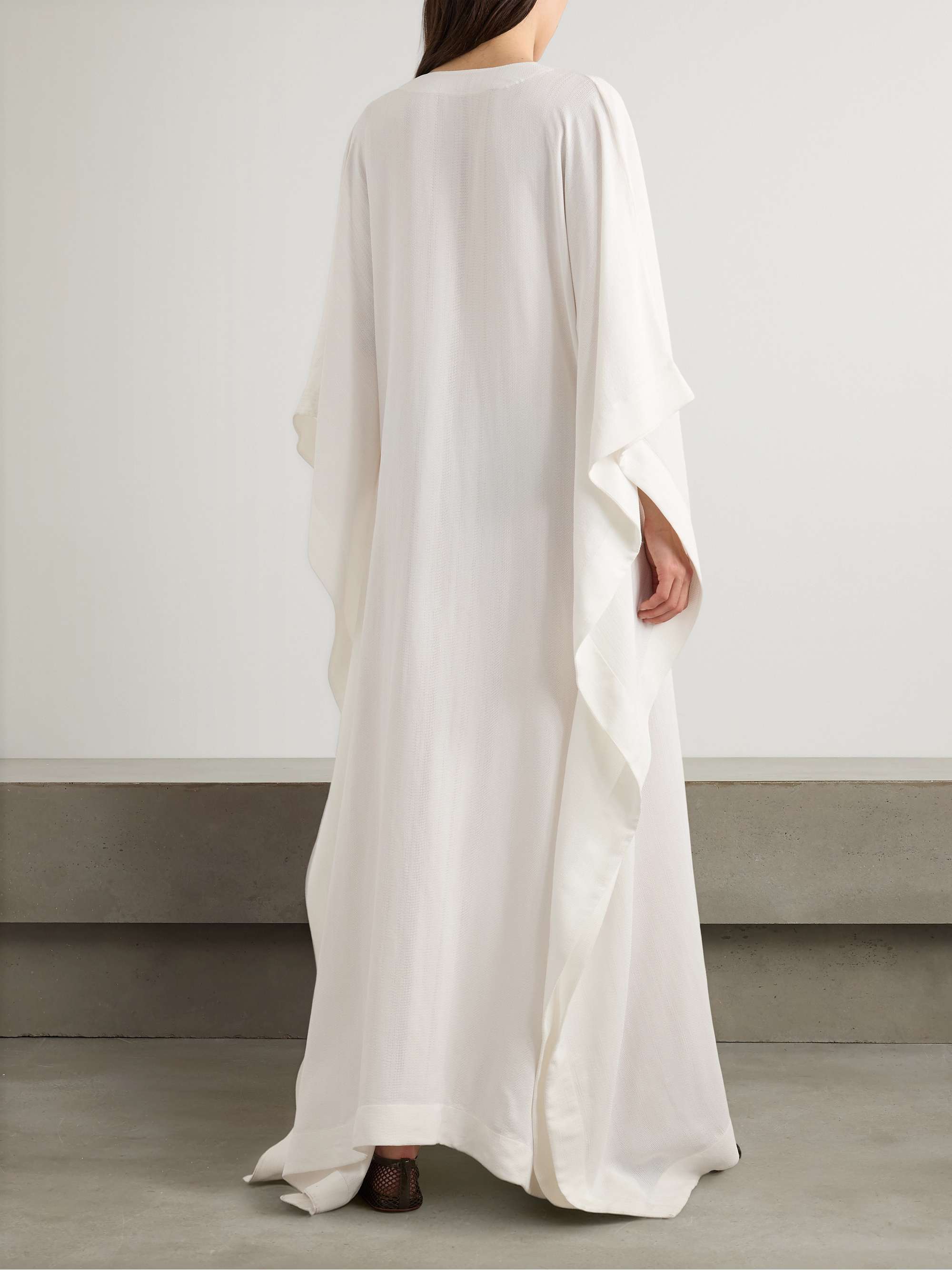 Crepe maxi dress view