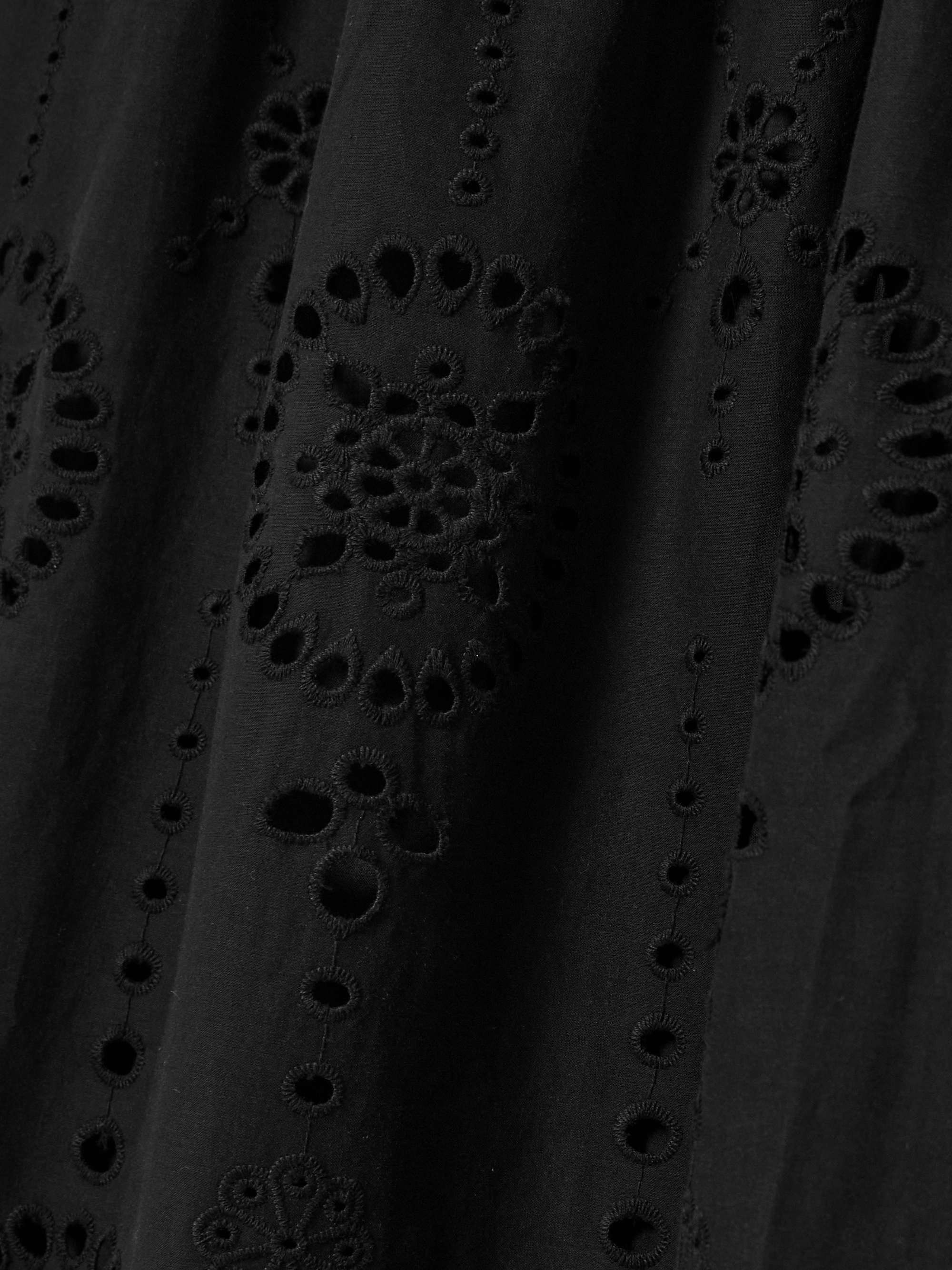 Strapless broderie anglaise organic cotton and stretch-knit midi dress view