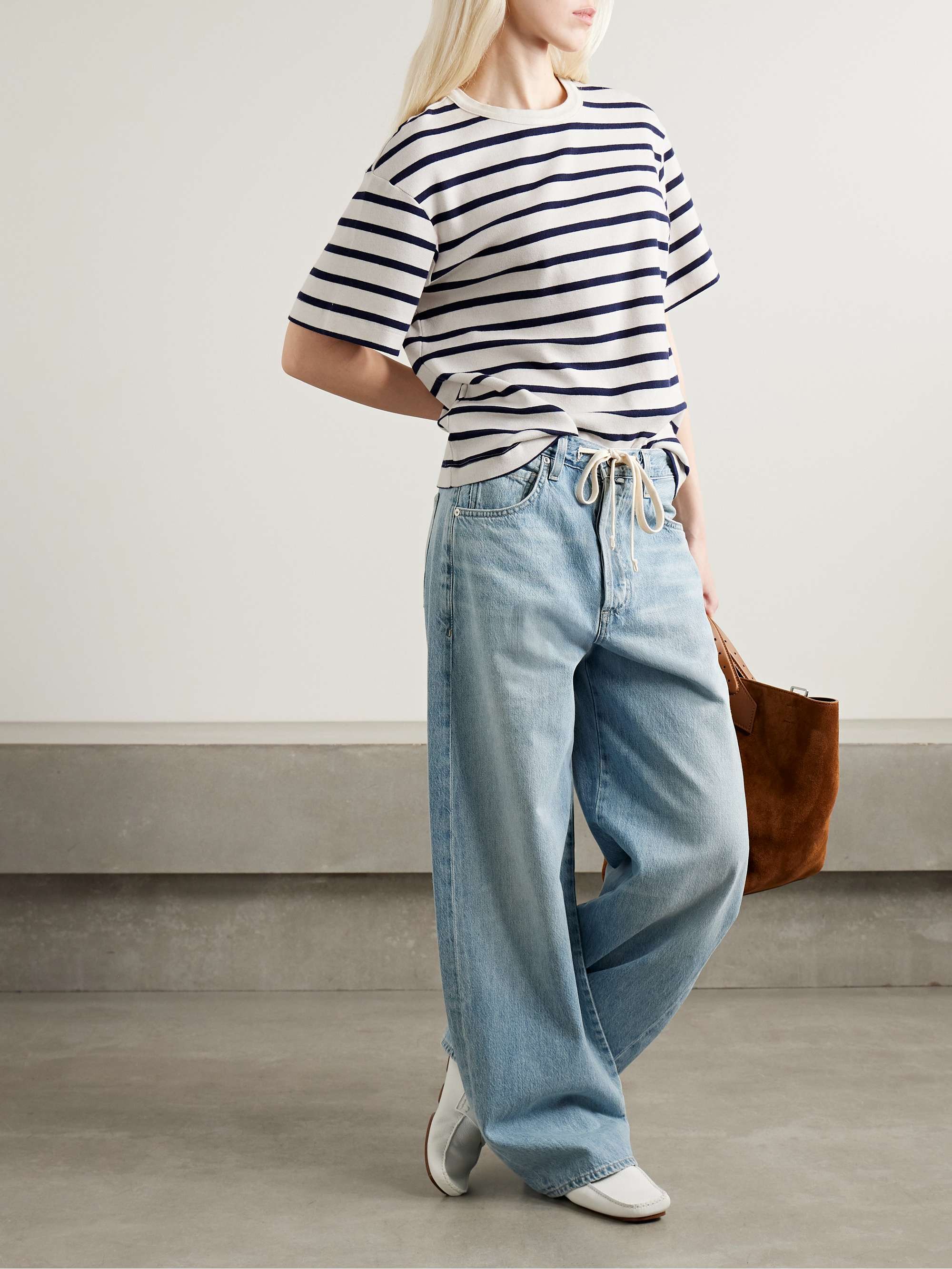Goldie striped cotton-blend jersey T-Shirt view