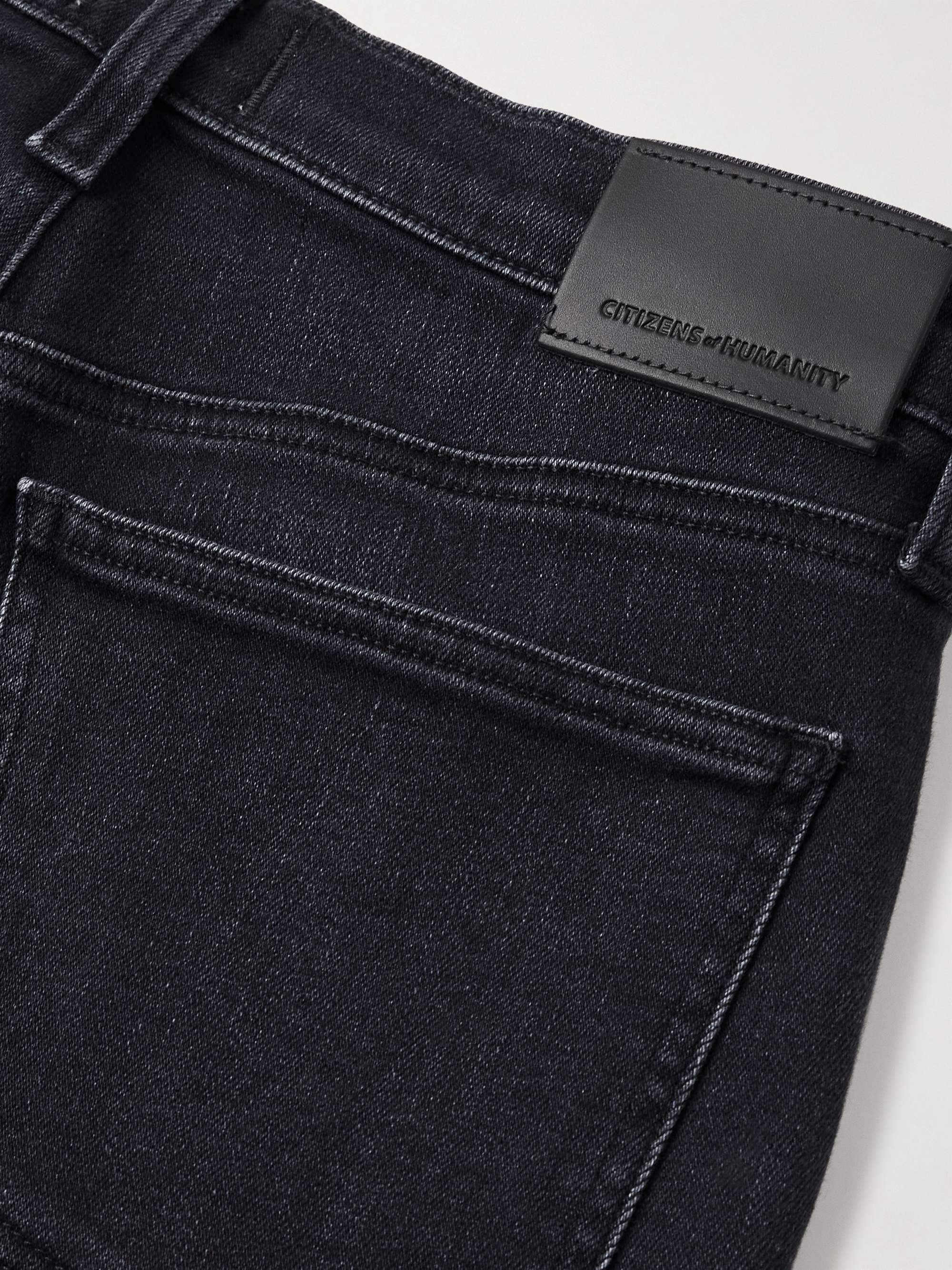Palma frayed high-rise straight-leg jeans view