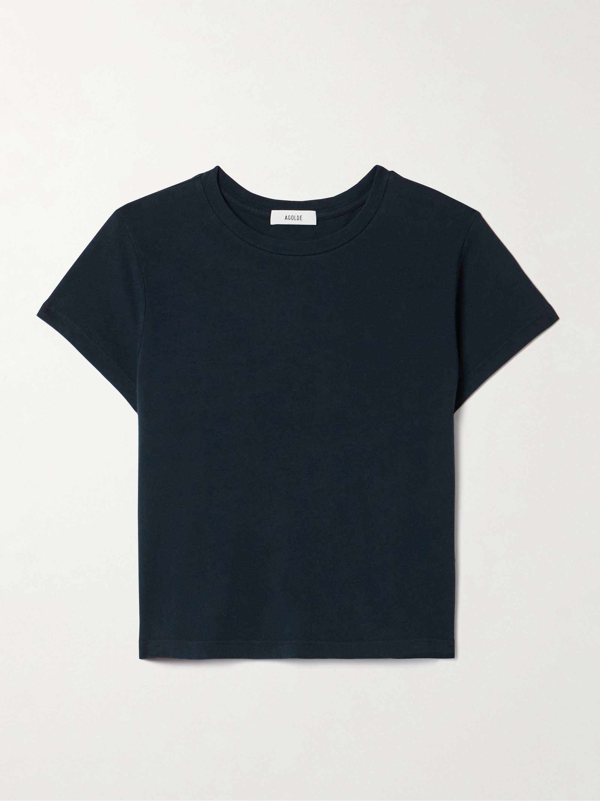 Adine cropped organic cotton-jersey T-shirt view
