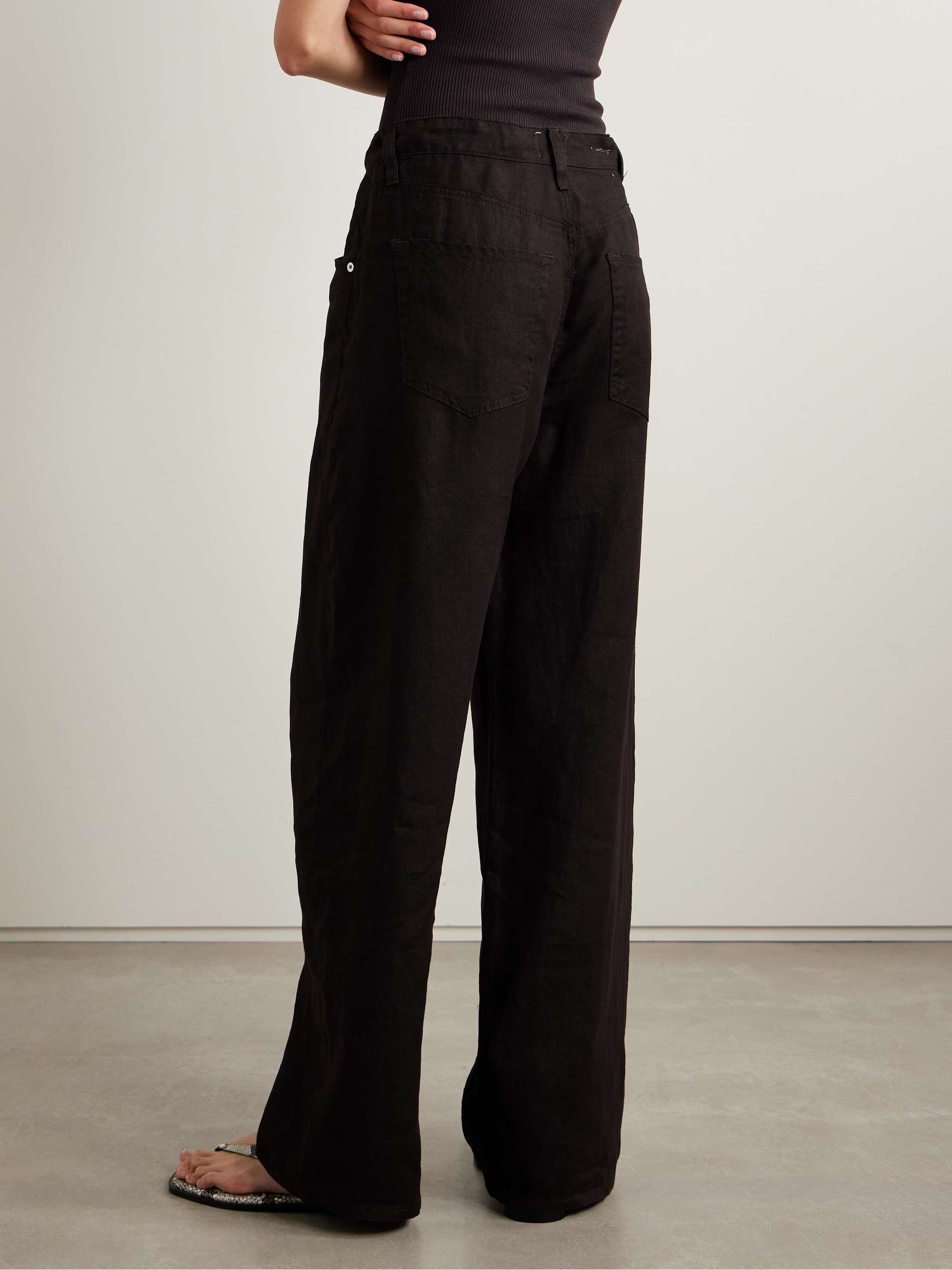 Brynn linen wide-leg pants view