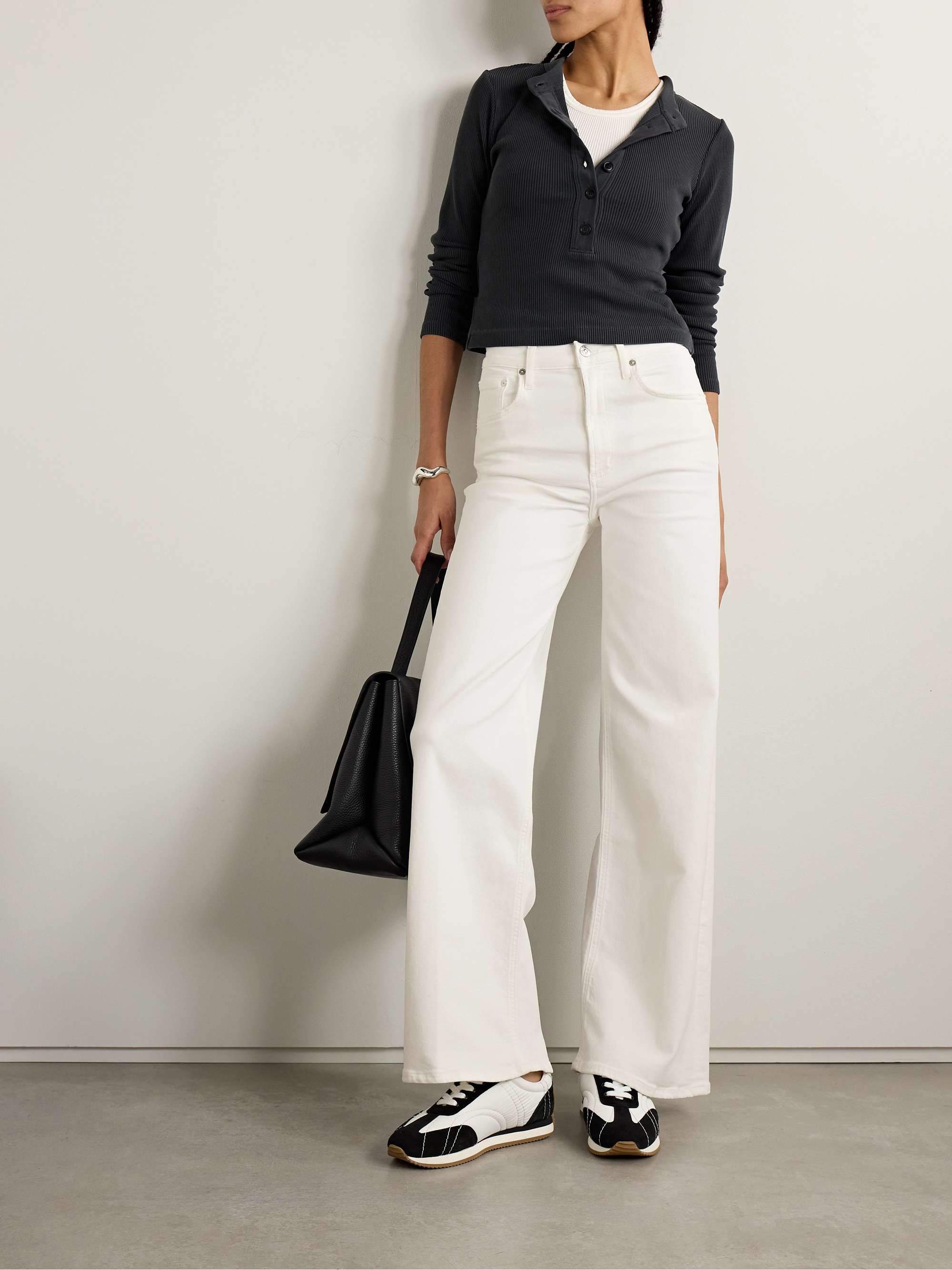 Lyra Long mid-rise wide-leg jeans view