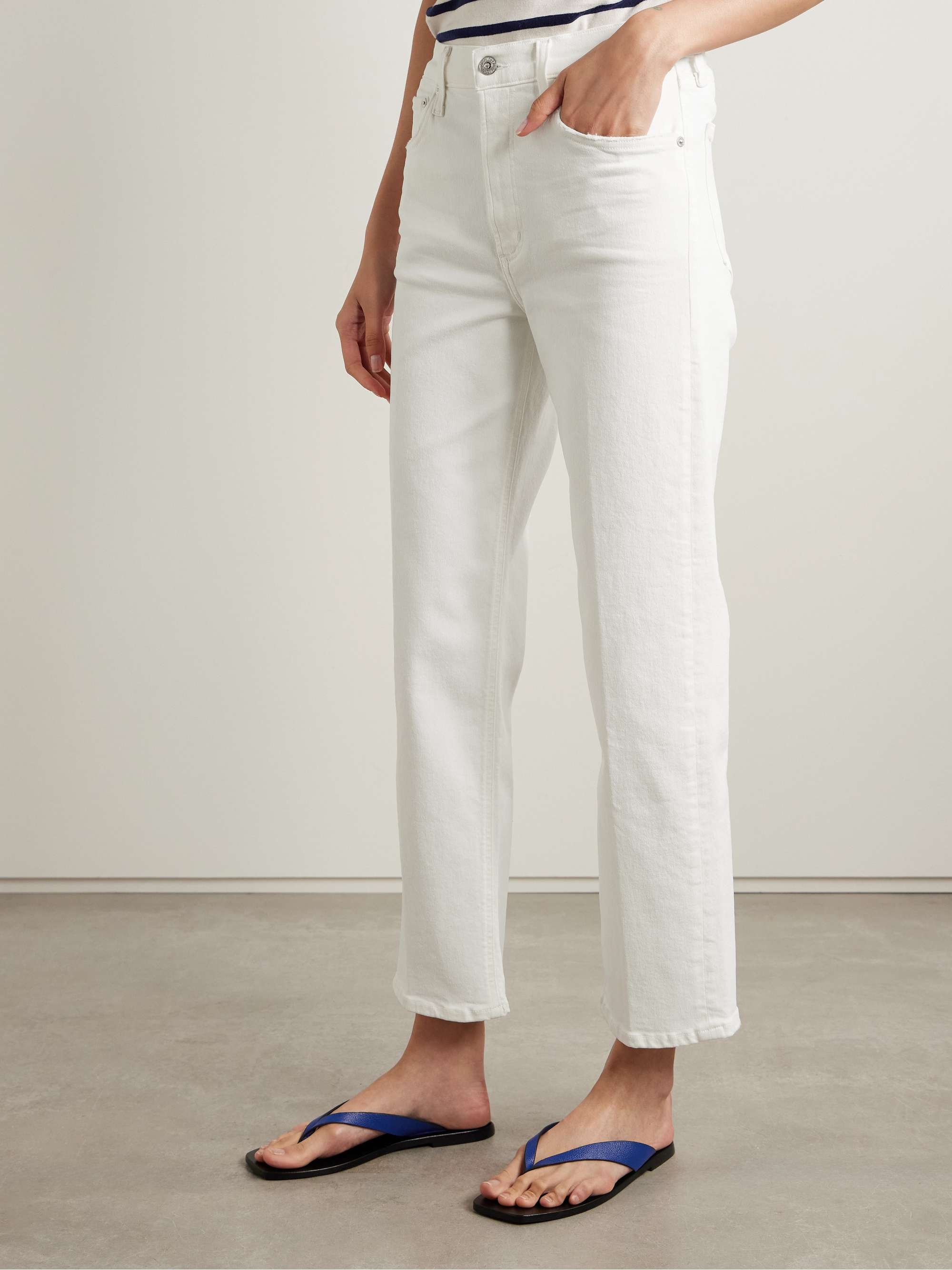 Palma high-rise straight-leg jeans view