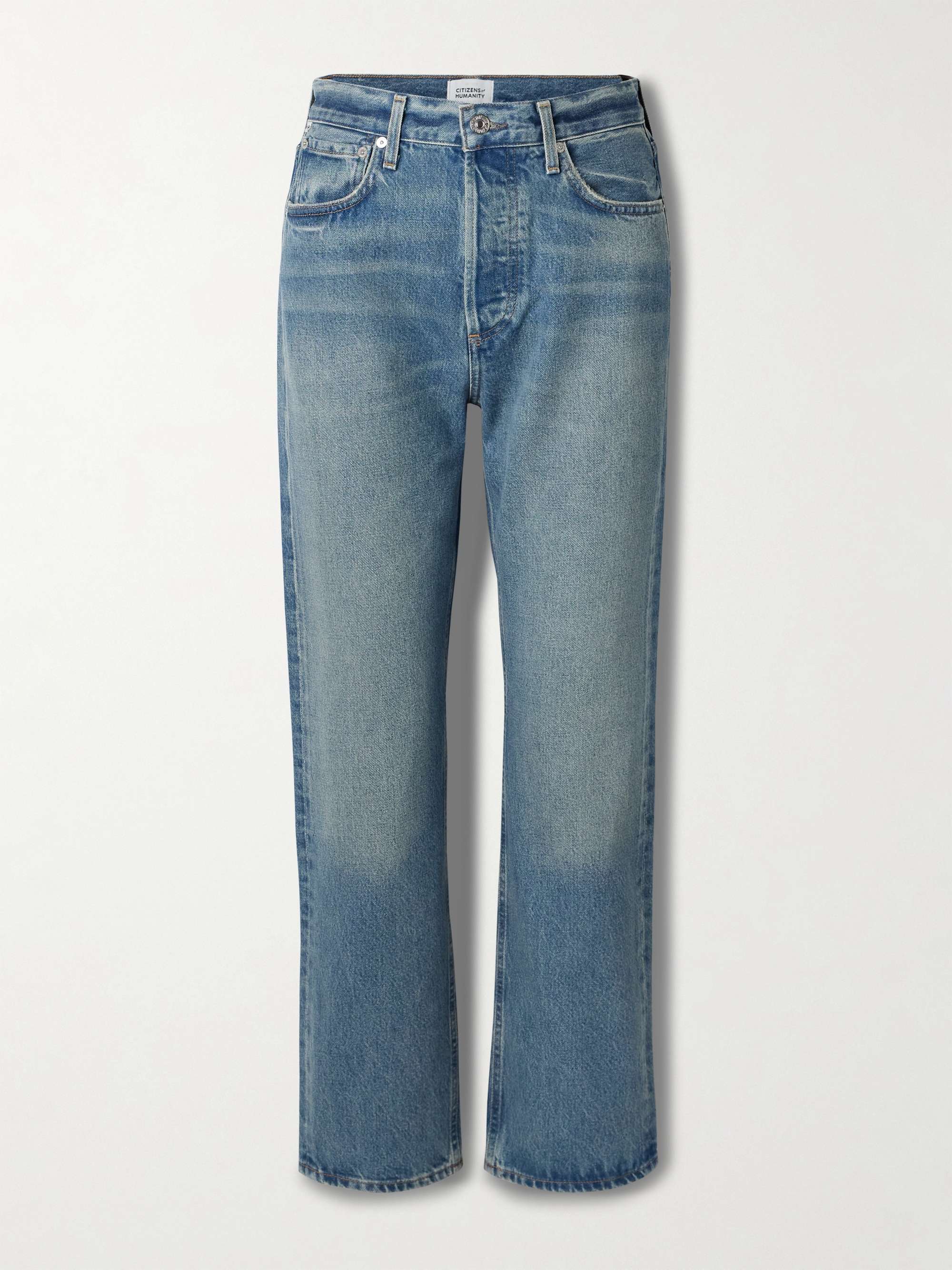 Blaine high-rise straight-leg jeans view