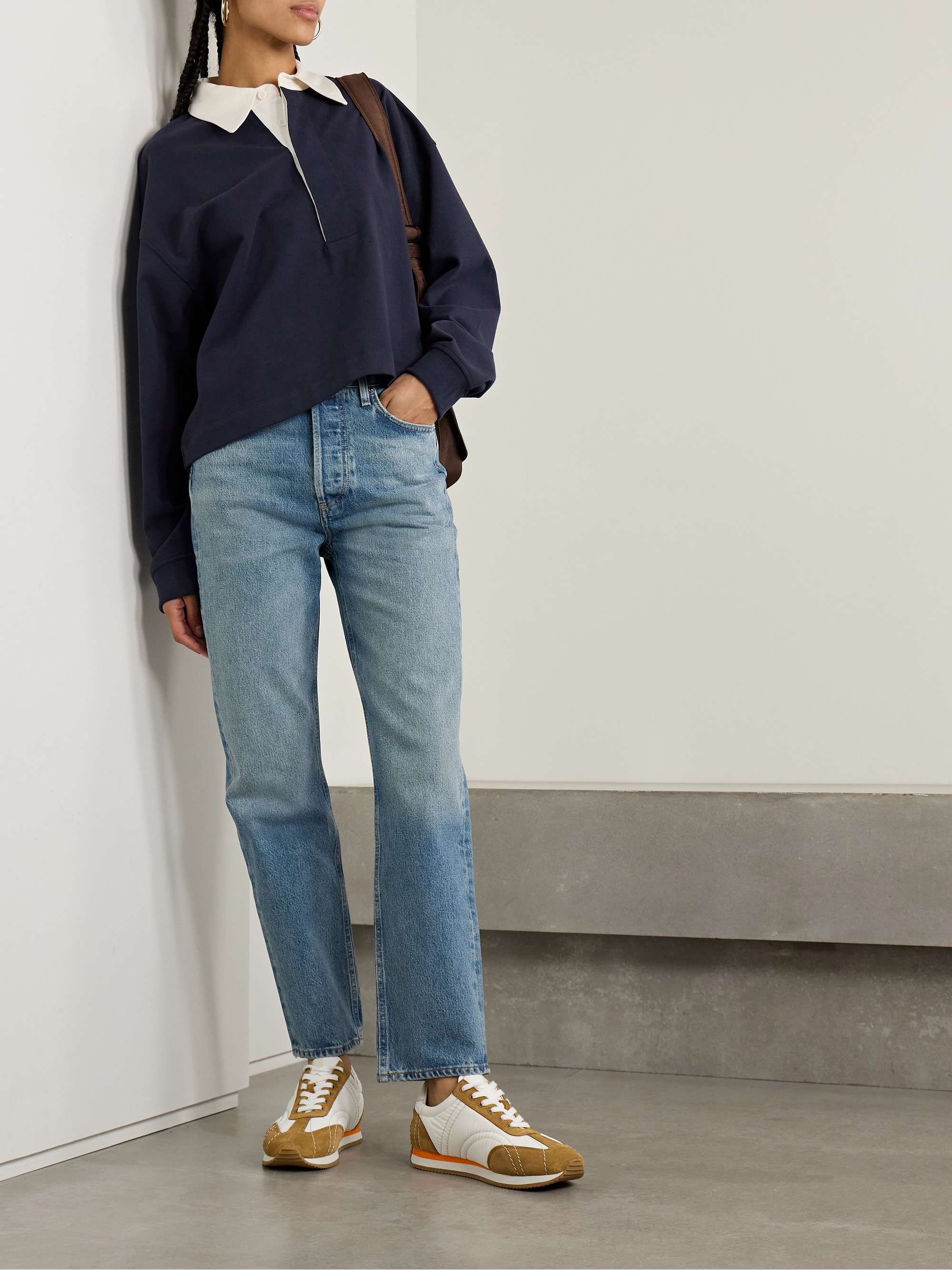 Blaine high-rise straight-leg jeans view
