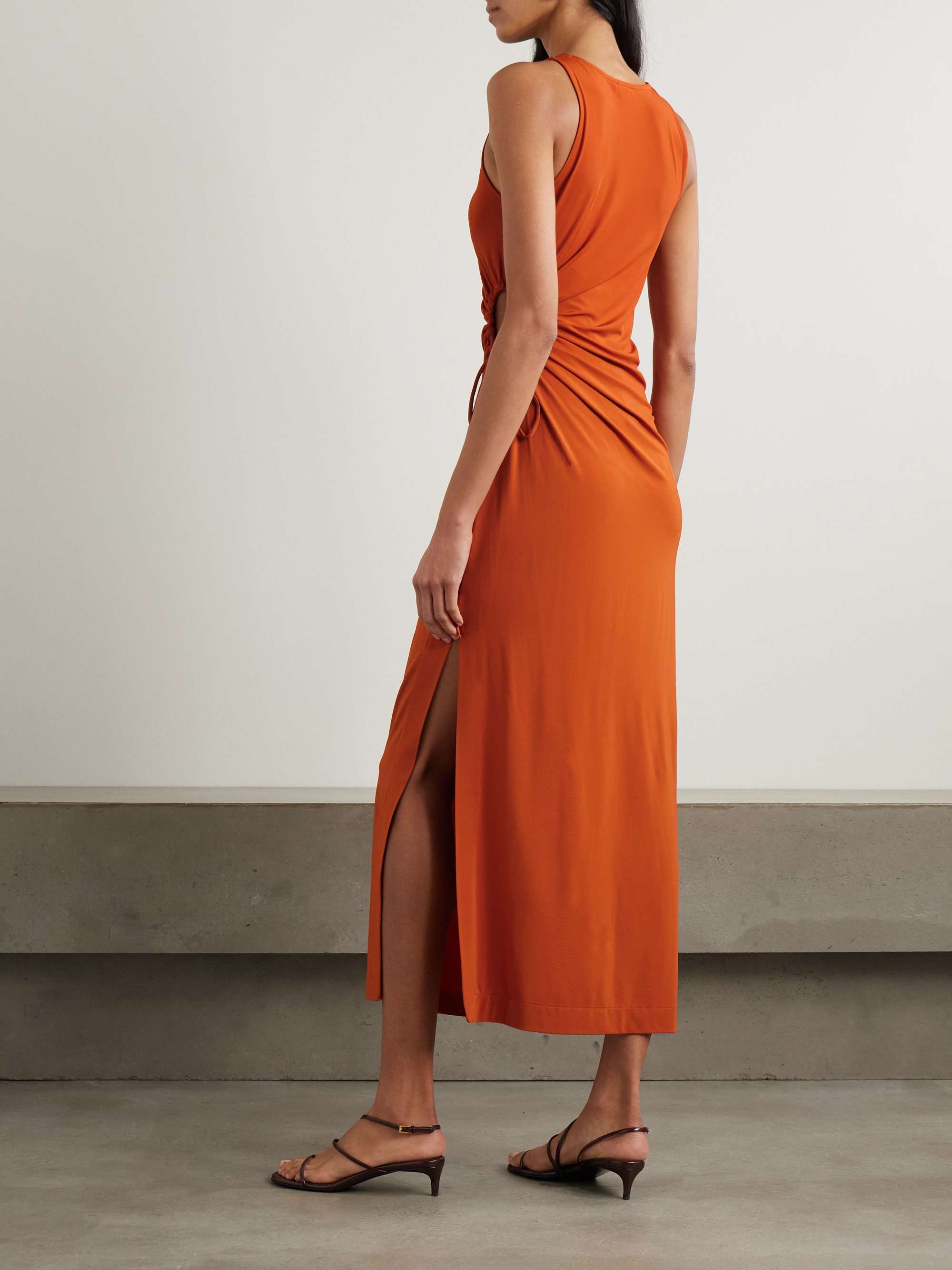 Caro cutout stretch-jersey midi dress view