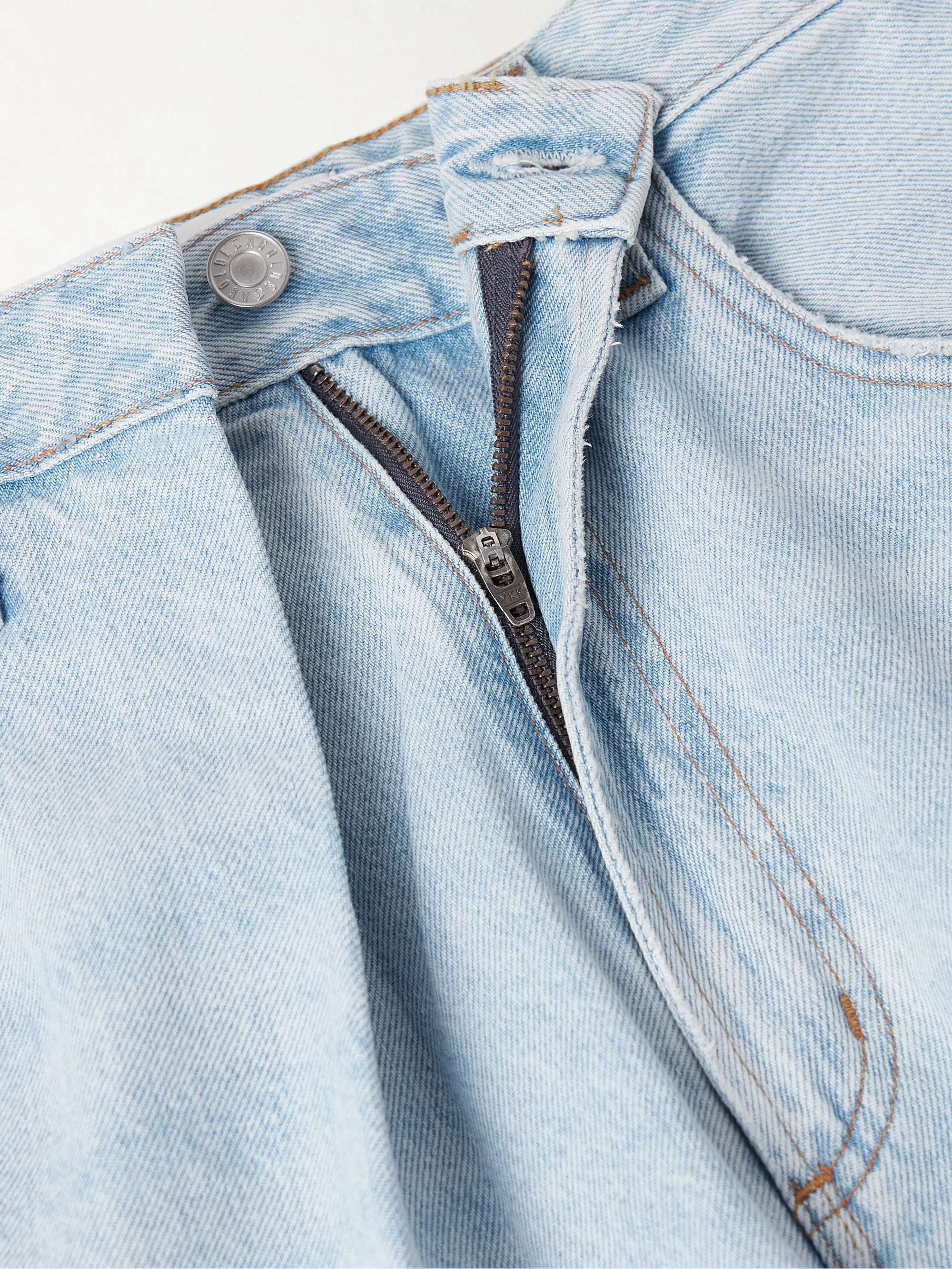 Vana draped low-rise wide-leg jeans view
