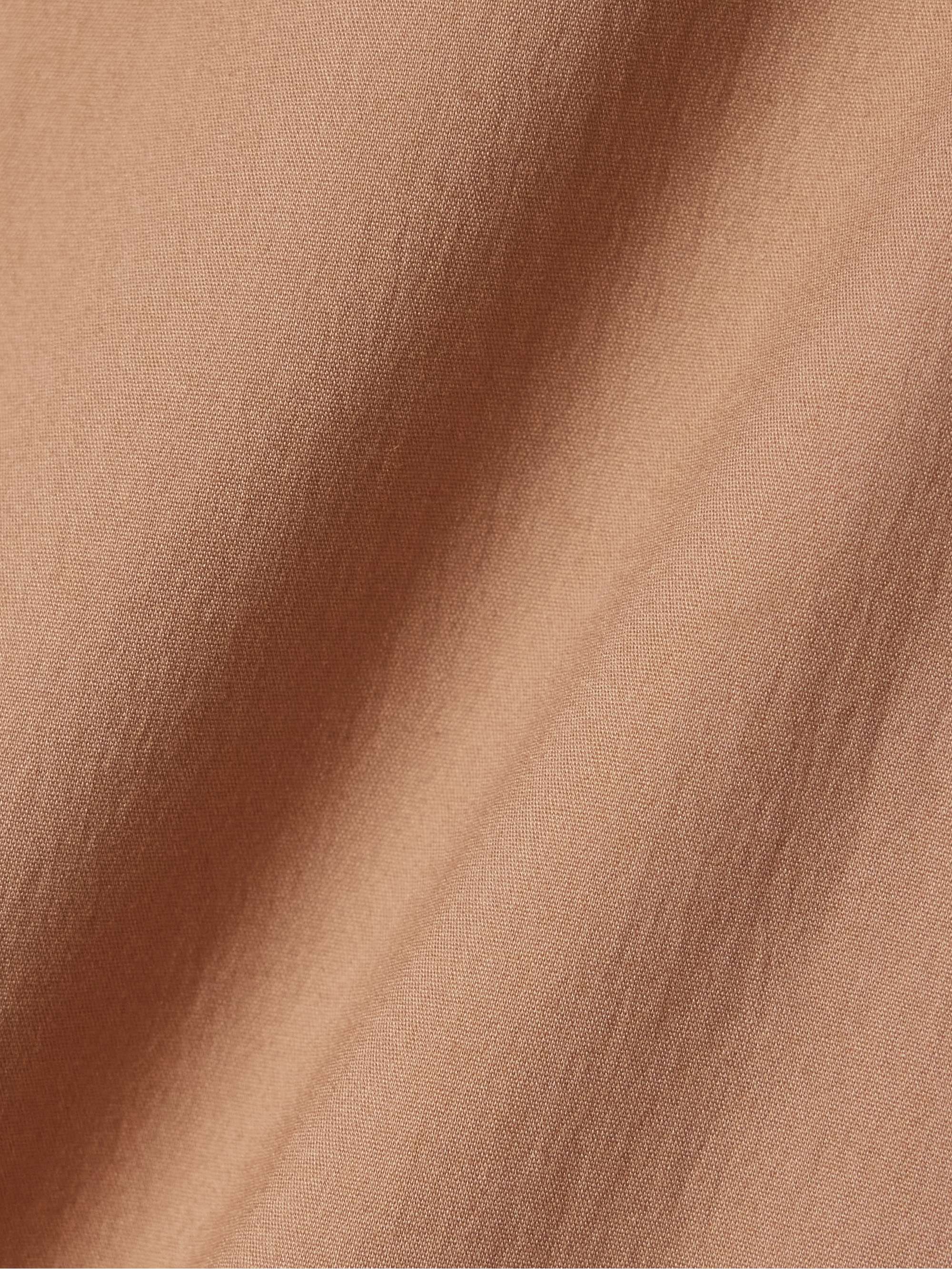 Sultano pleated cotton-blend poplin shorts view