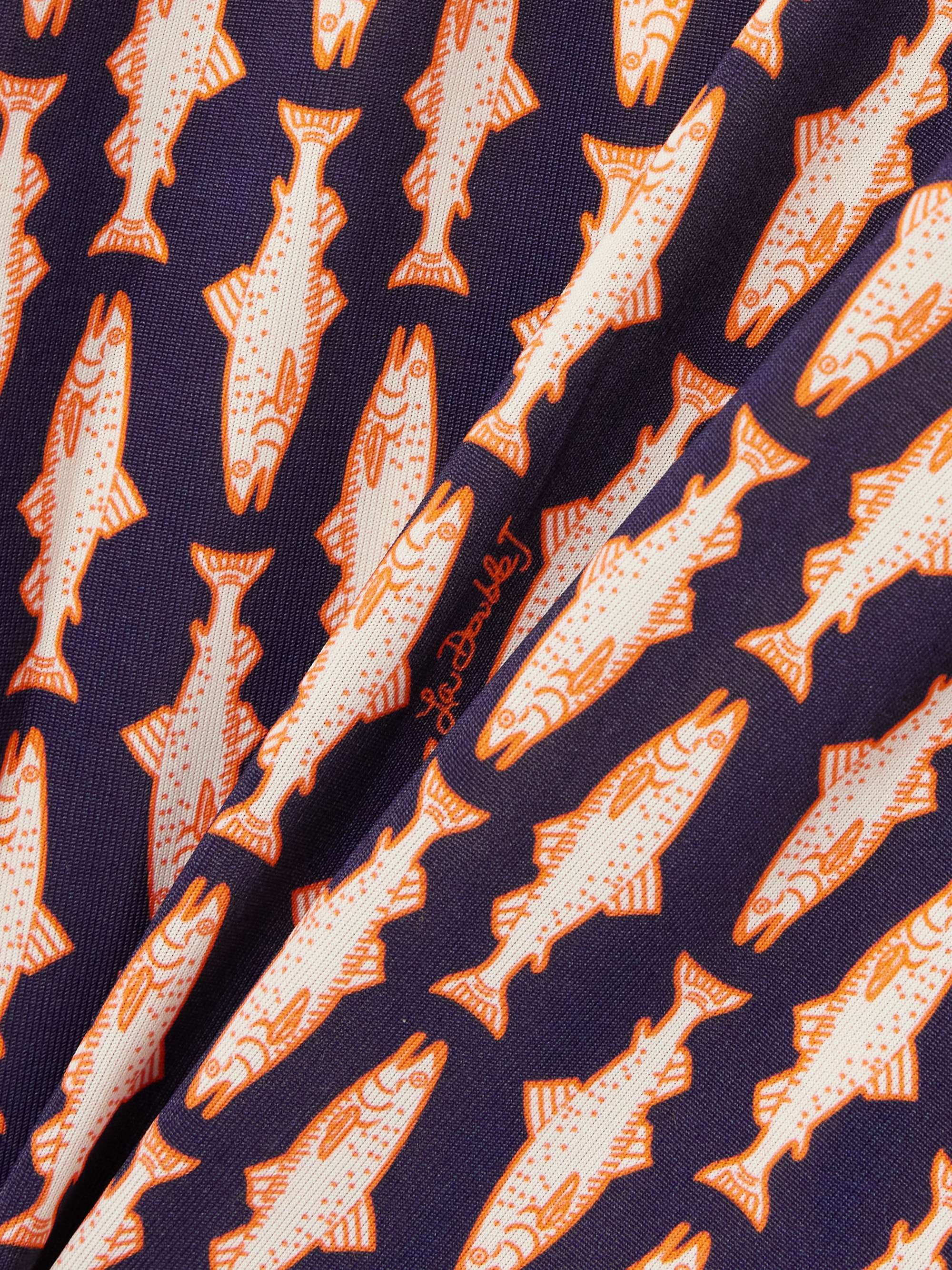 Perry Street belted printed jersey midi shirt dress view