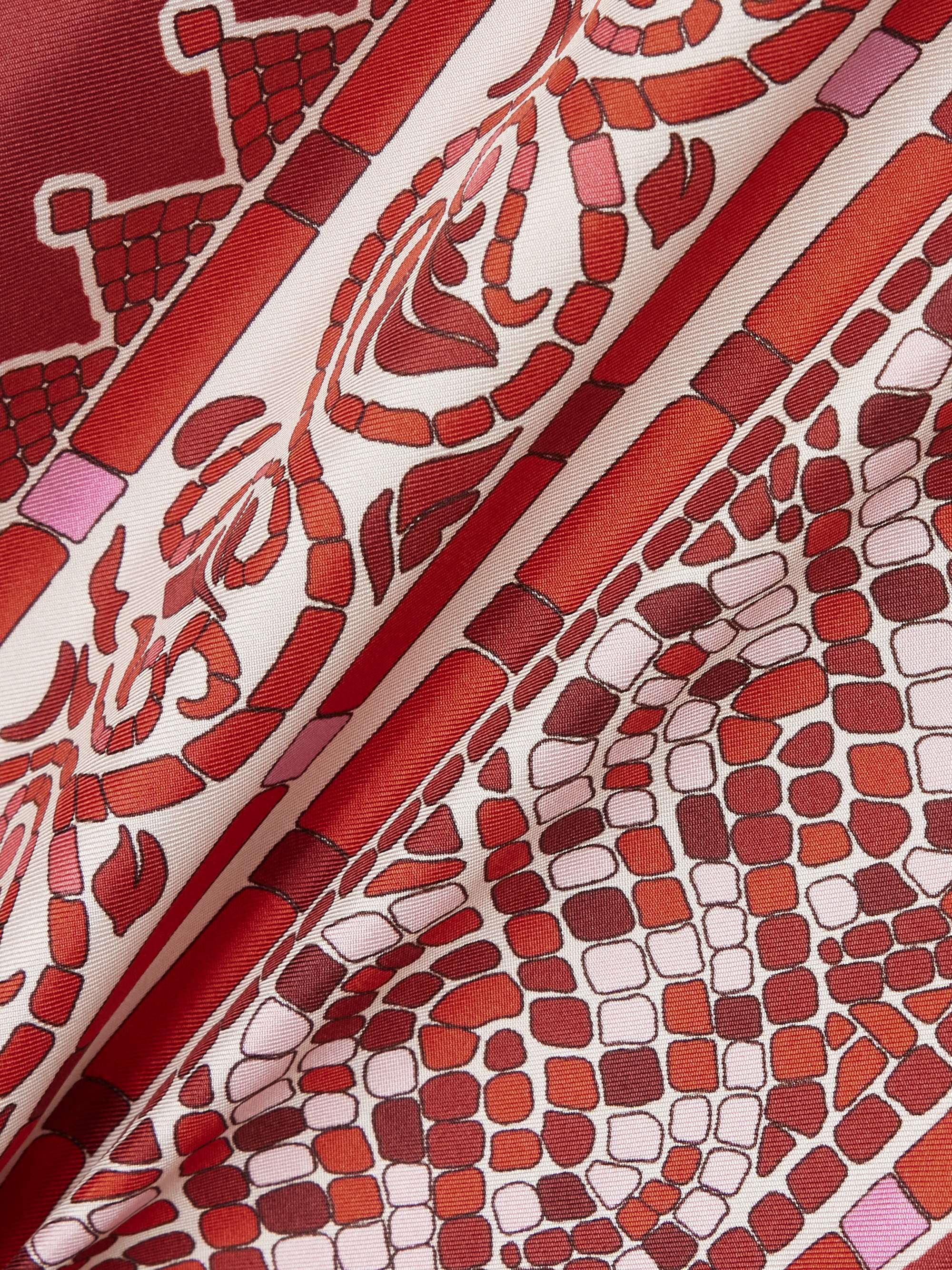 Icon Palazzo printed silk-twill wide-leg pants view