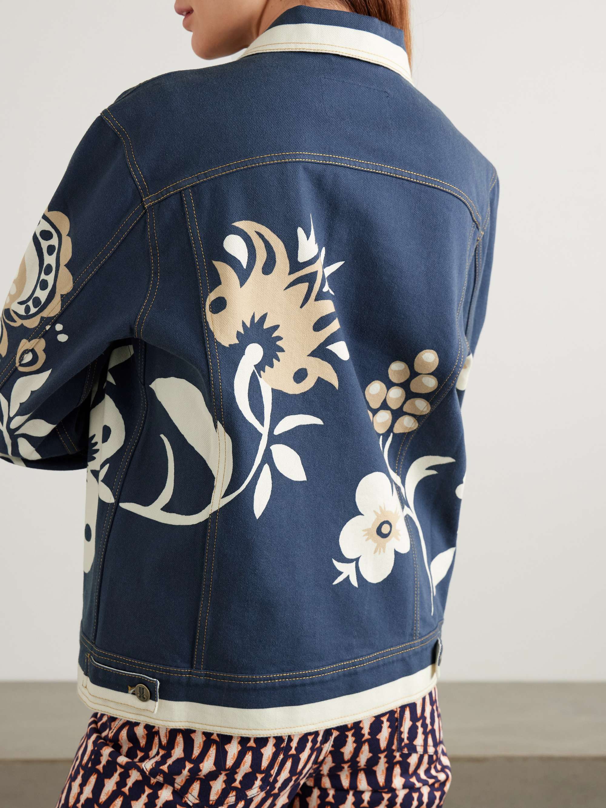 JJ floral-print denim jacket view