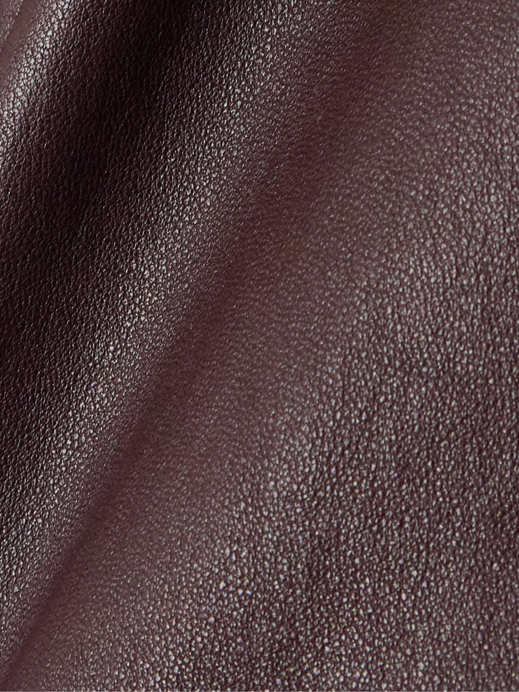 Laurent leather flared pants view