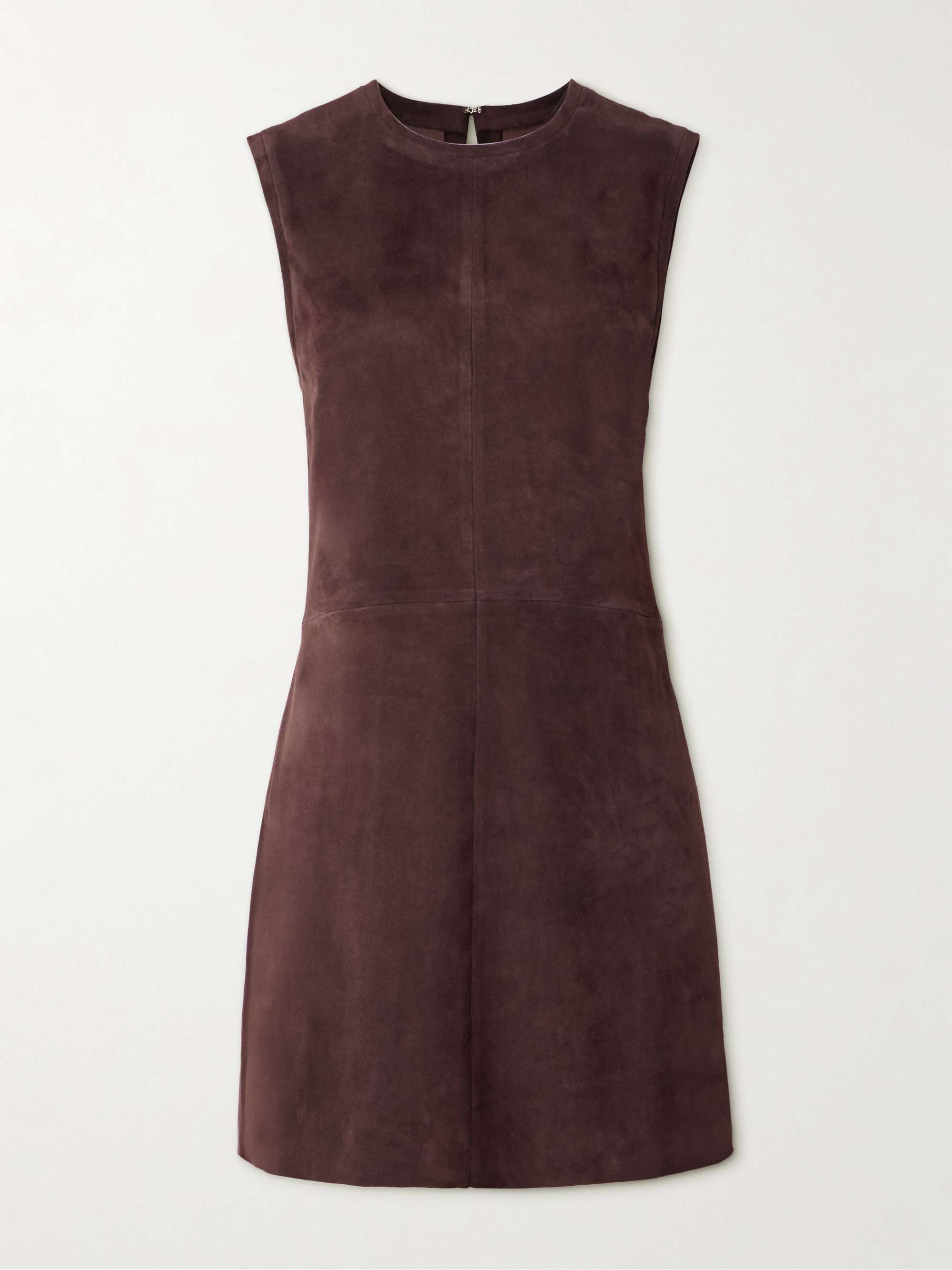 Miuccia paneled suede mini dress view