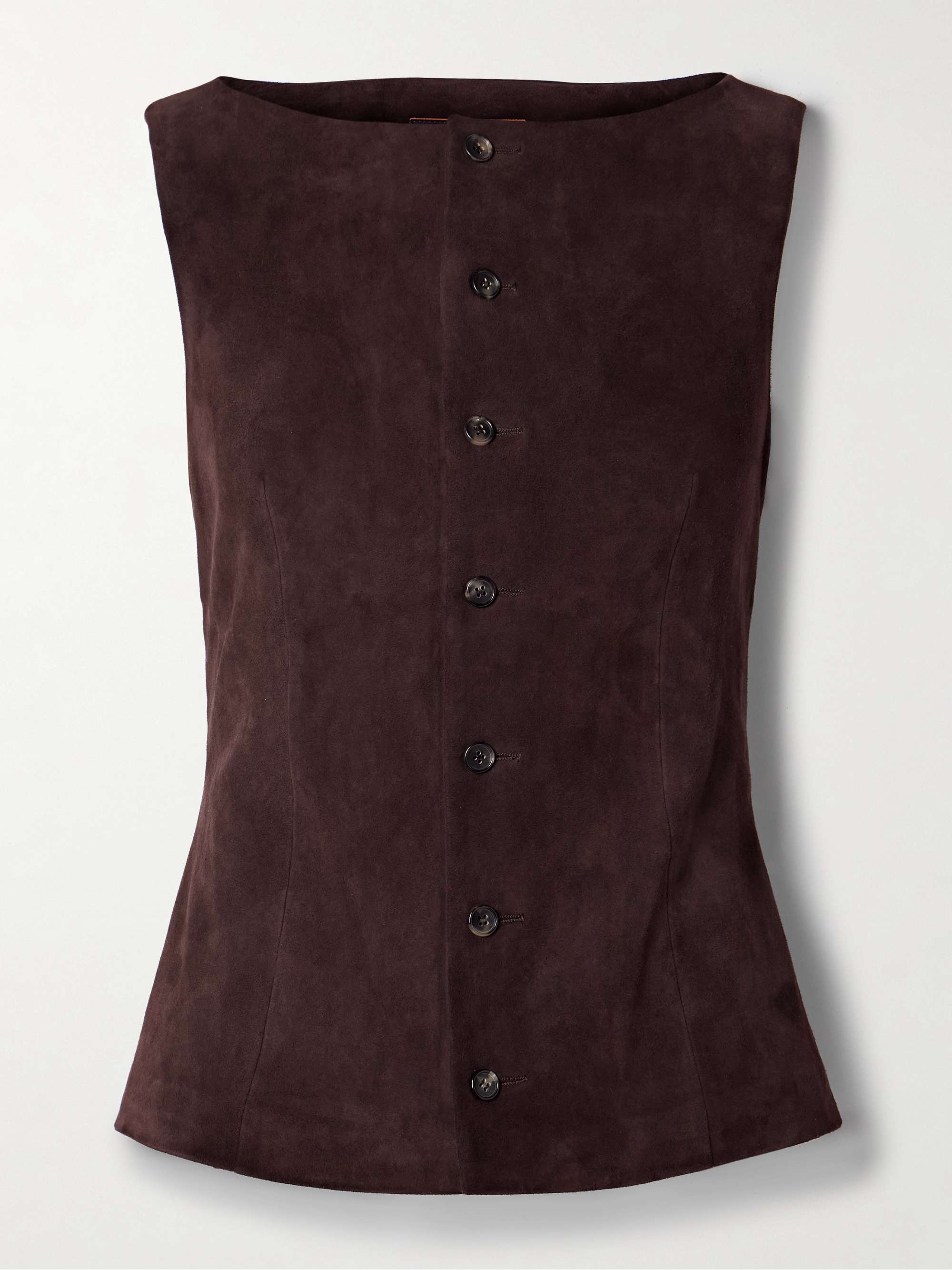 Suede vest view