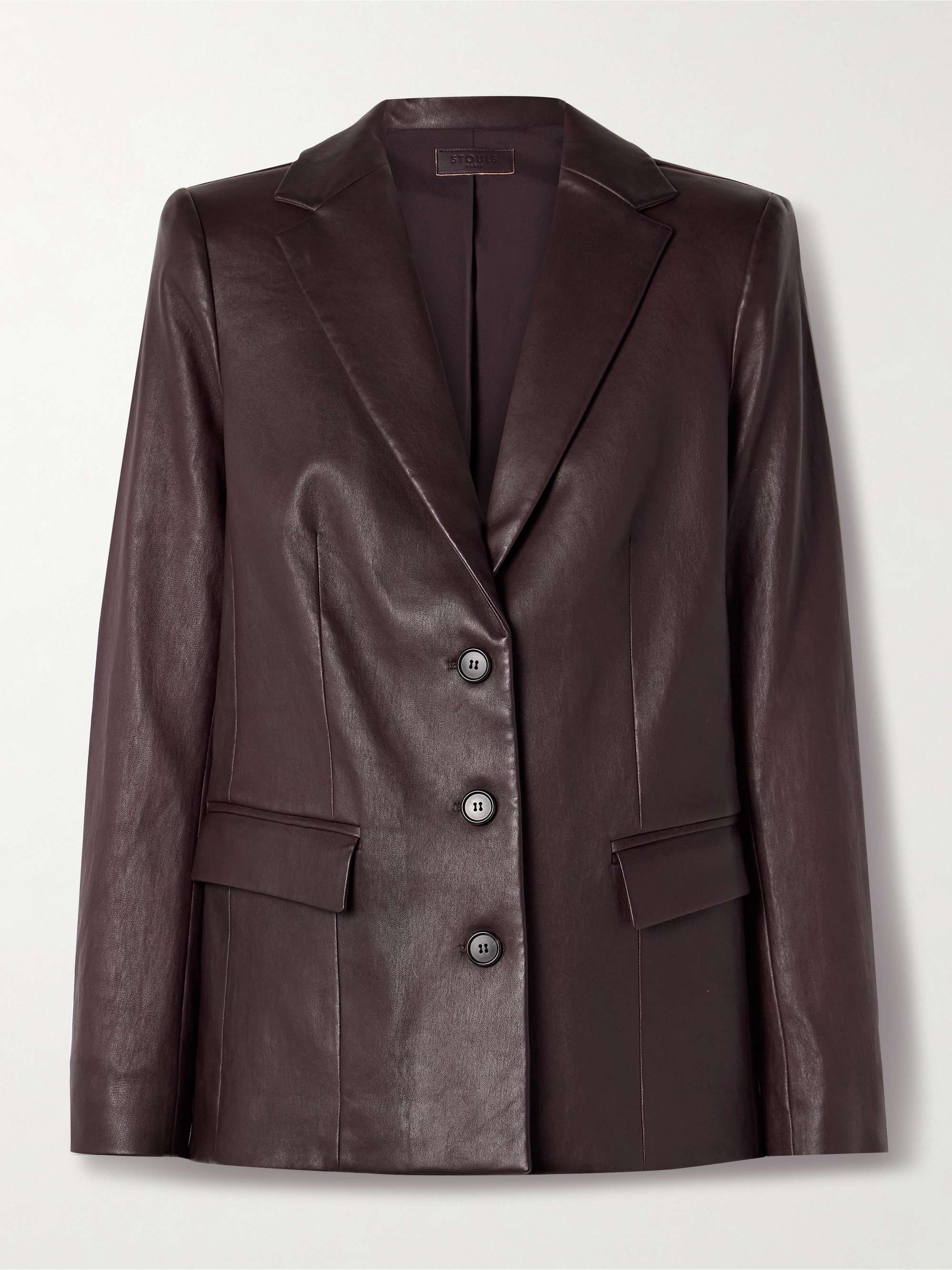 Luigi leather blazer view
