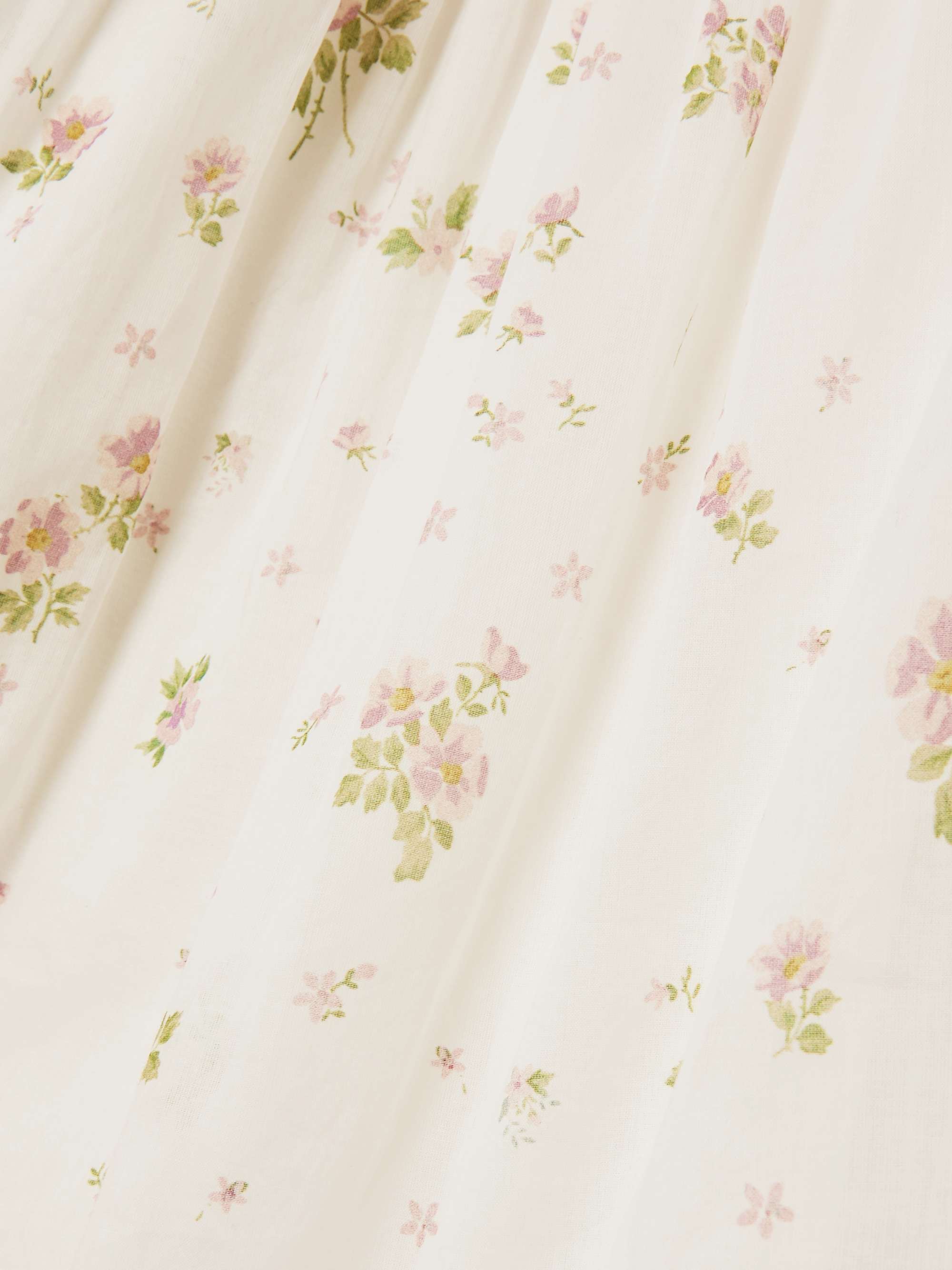 Ruffled floral-print cotton-voile mini dress view