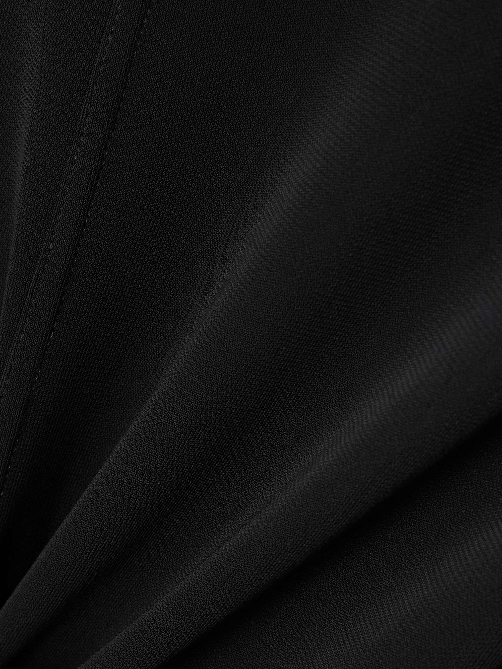 Crepe-jersey turtleneck gown view