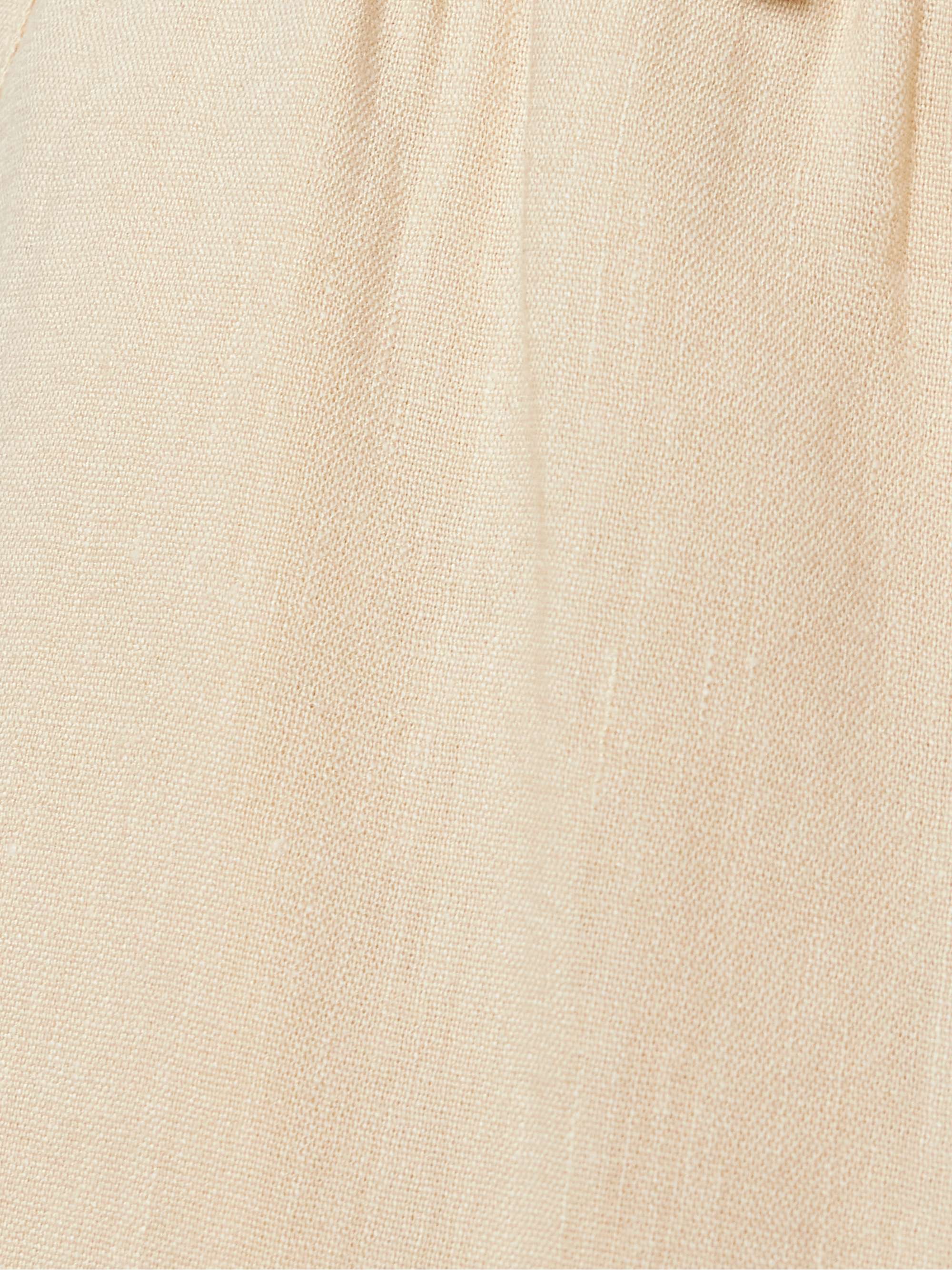 Magnus belted linen-blend wide-leg pants view