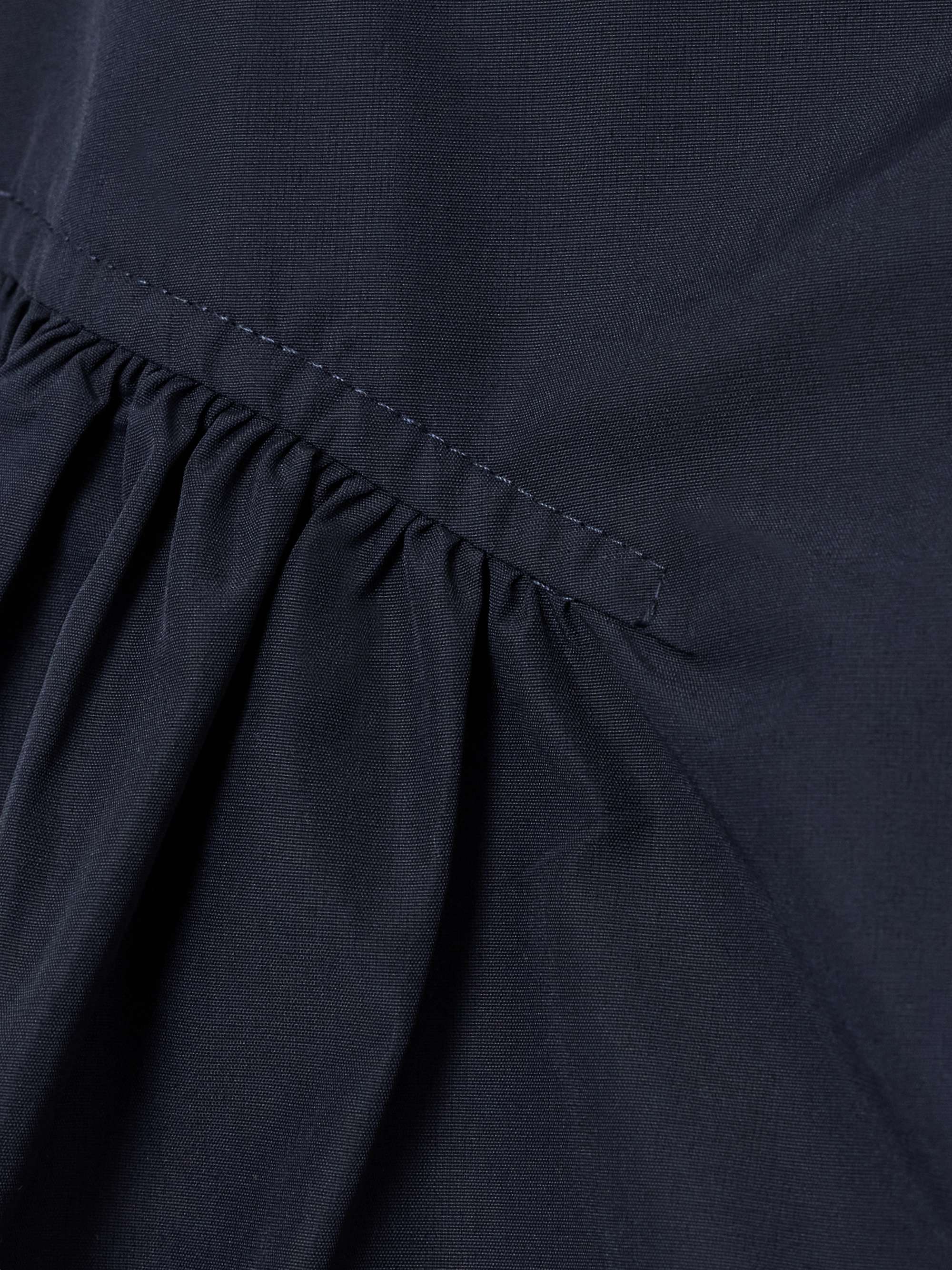 Kendall pleated paneled shell midi dress view