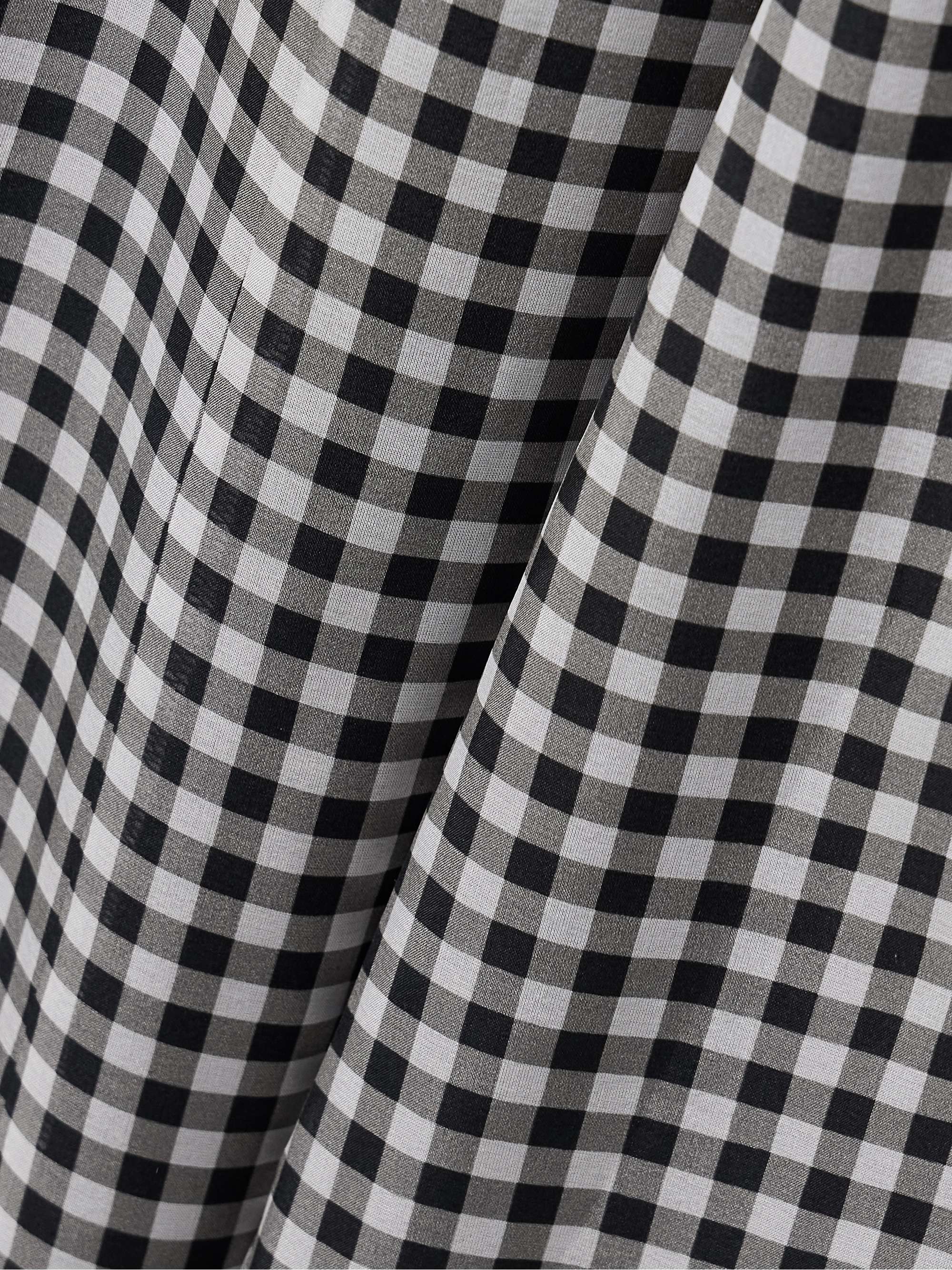 Gingham silk midi dress view