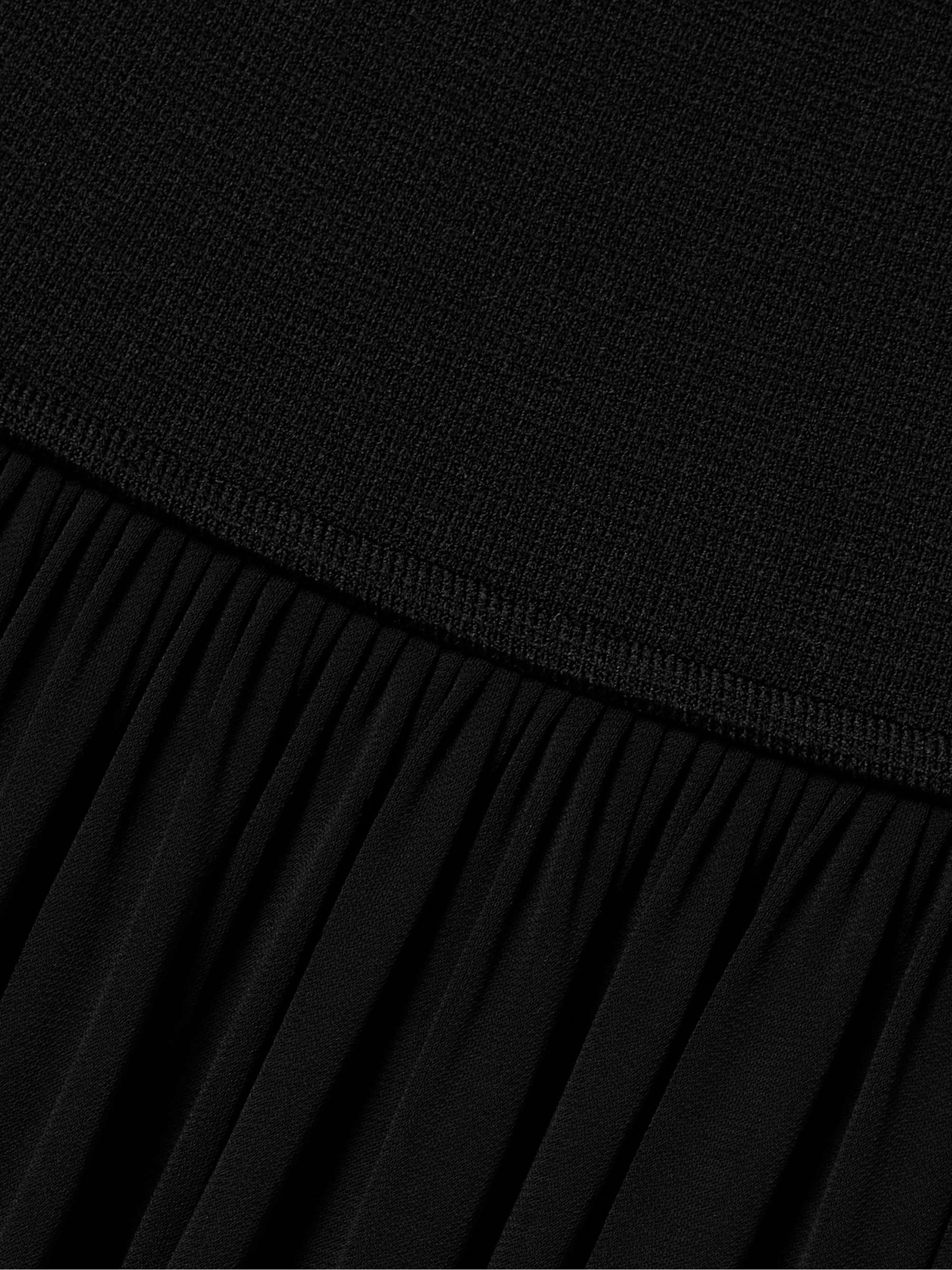 Celine stretch-knit and gathered jersey maxi dress view
