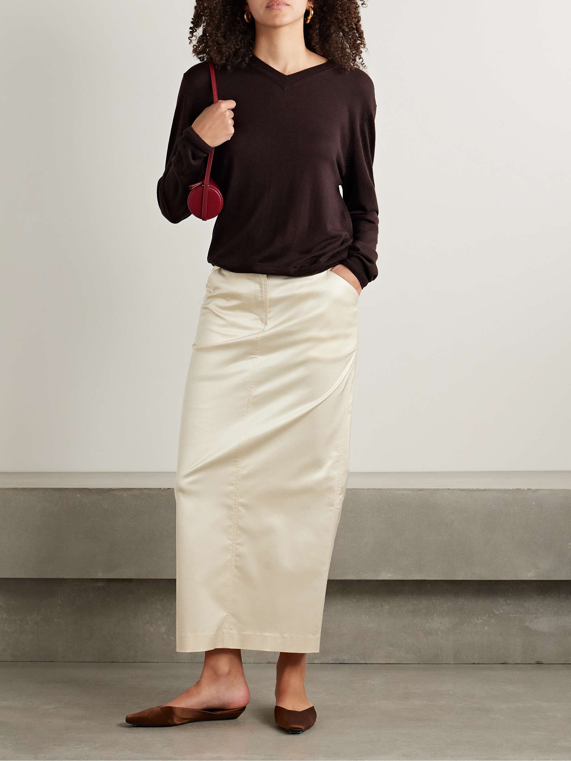 Ben silk, wool and cashmere-blend sweater view