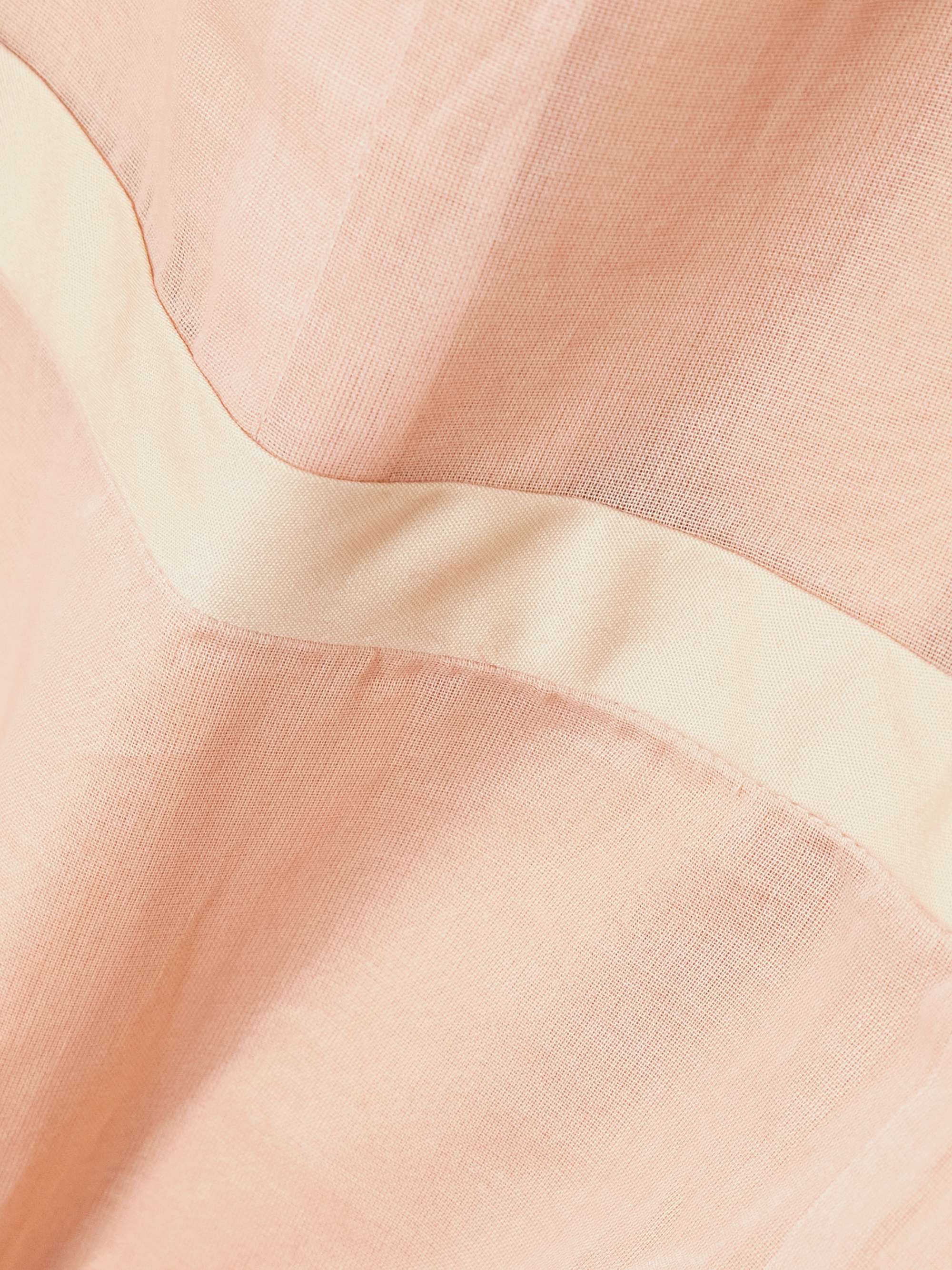 Layered cotton-gauze gown view