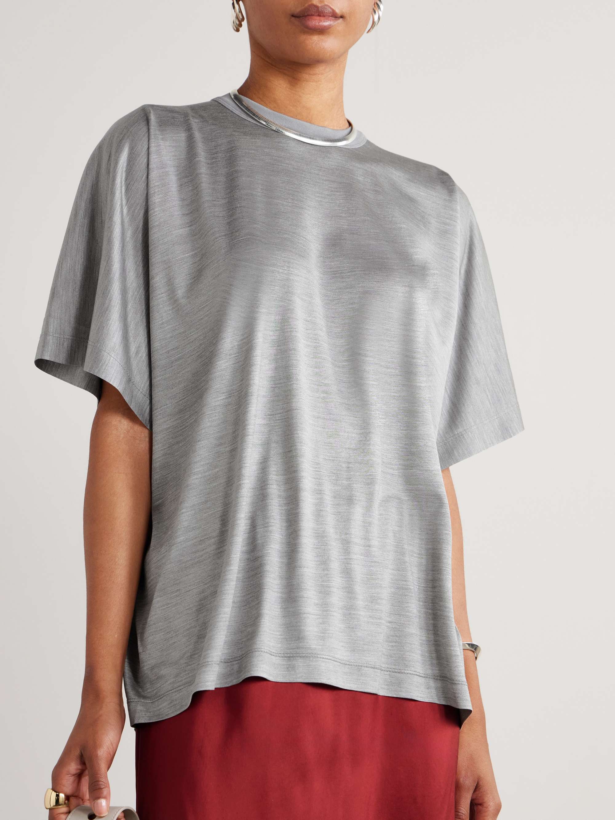 Silk-jersey T-shirt view