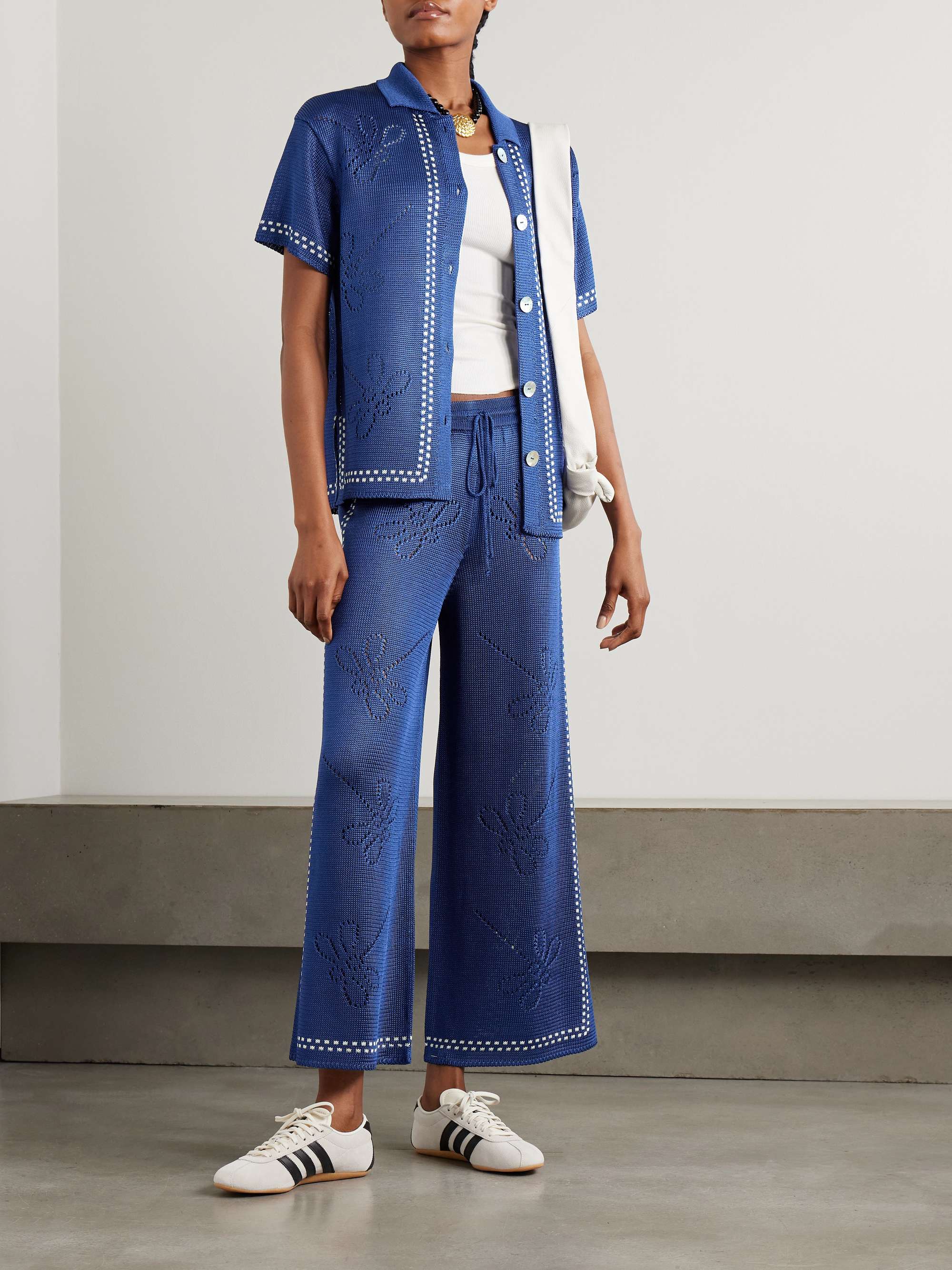 Garden Party pointelle-knit shirt view