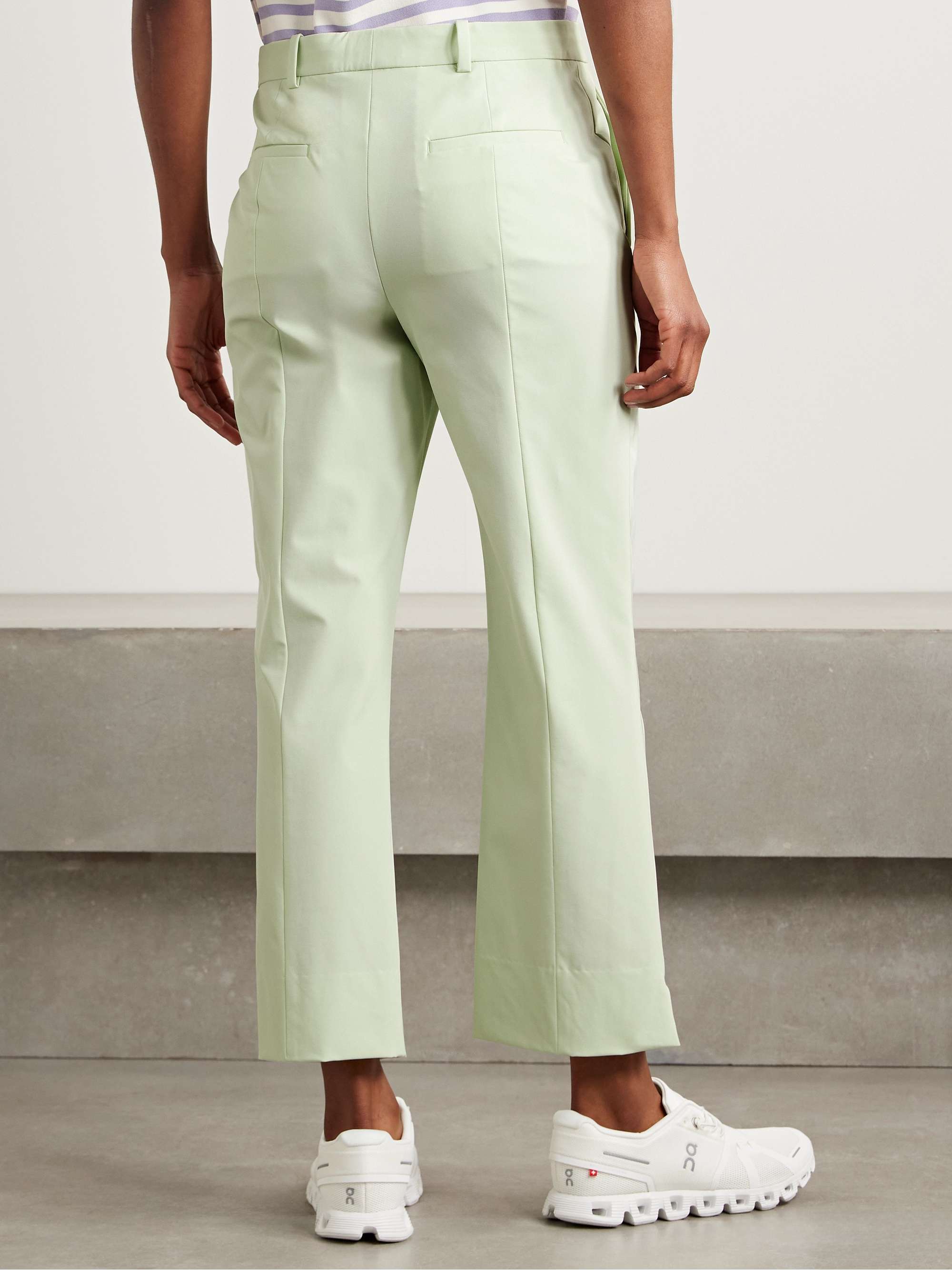 Cropped tech-twill straight-leg golf pants view