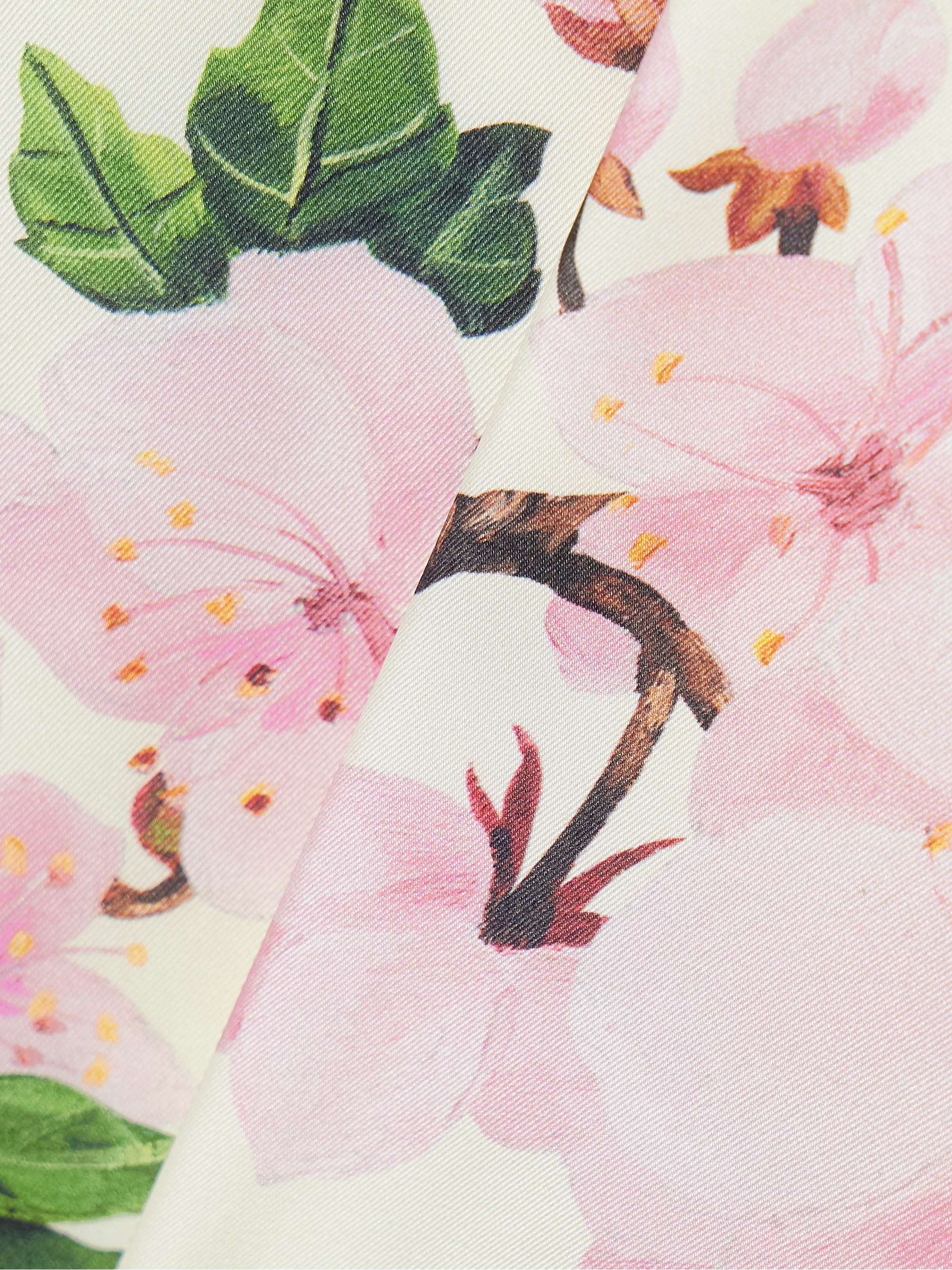 Paneled knitted and floral-print silk-blend twill tank view