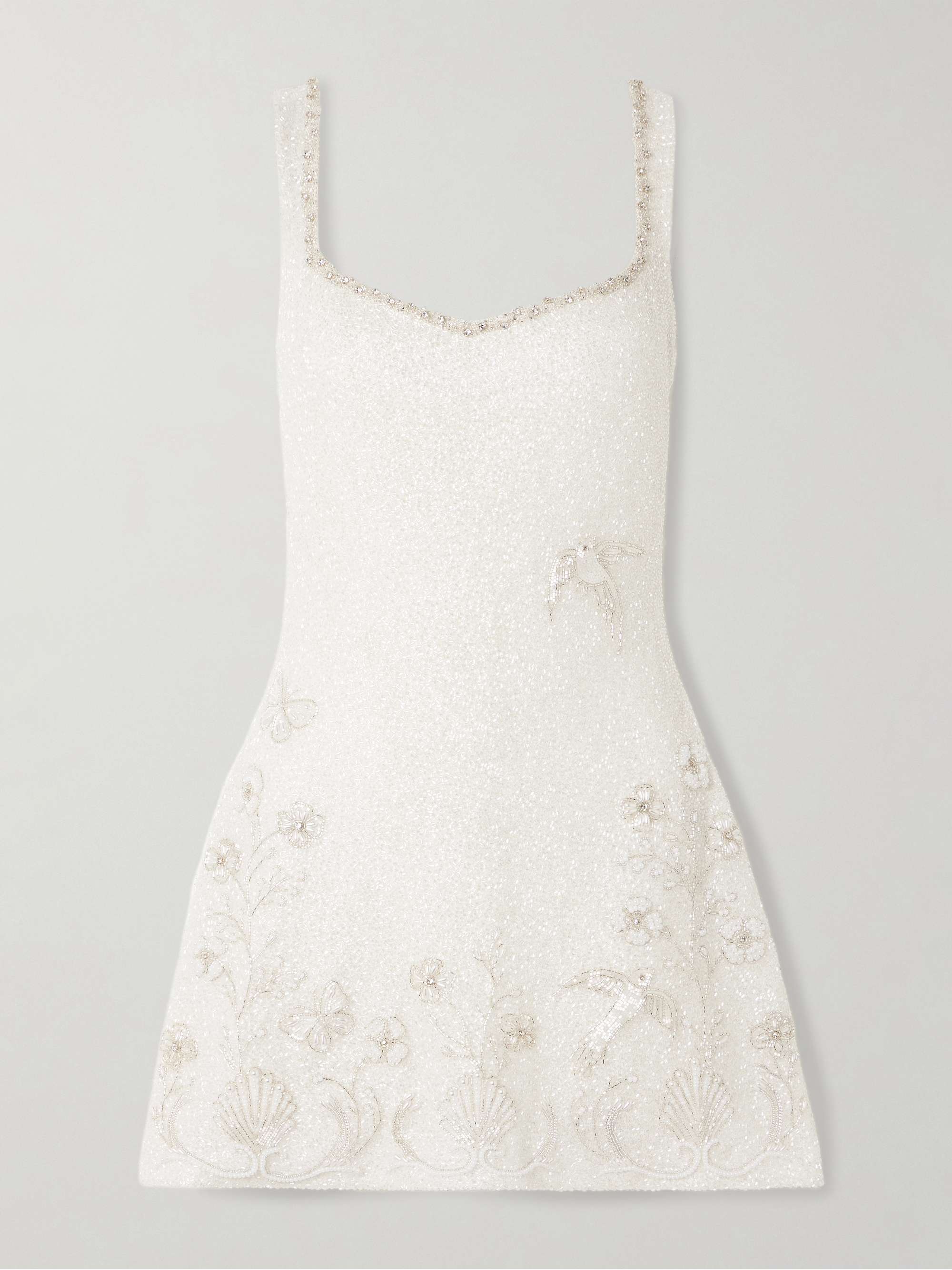 Snowdrop embellished beaded stretch-tulle mini dress view