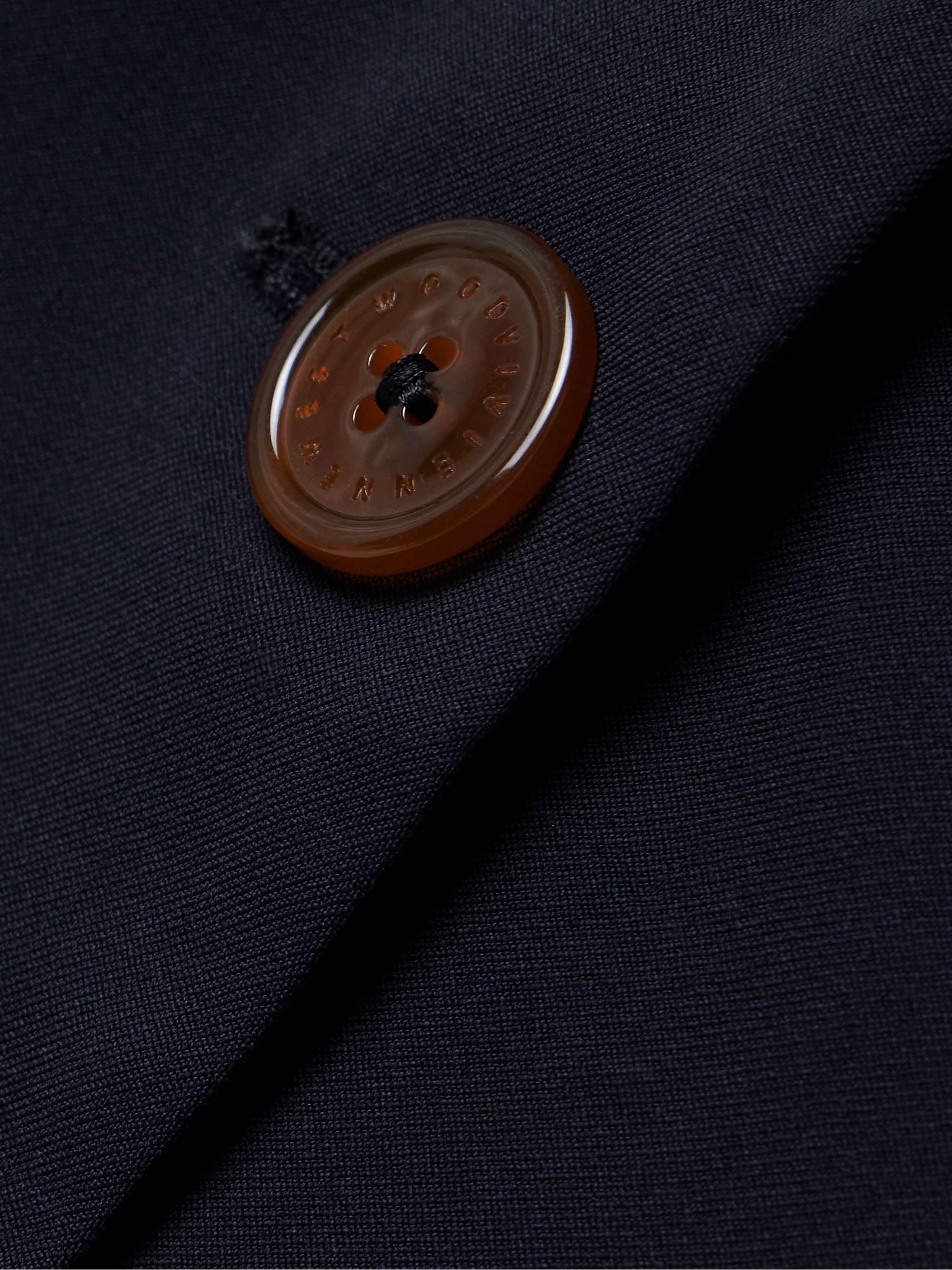 Gathered wool-twill peplum jacket view