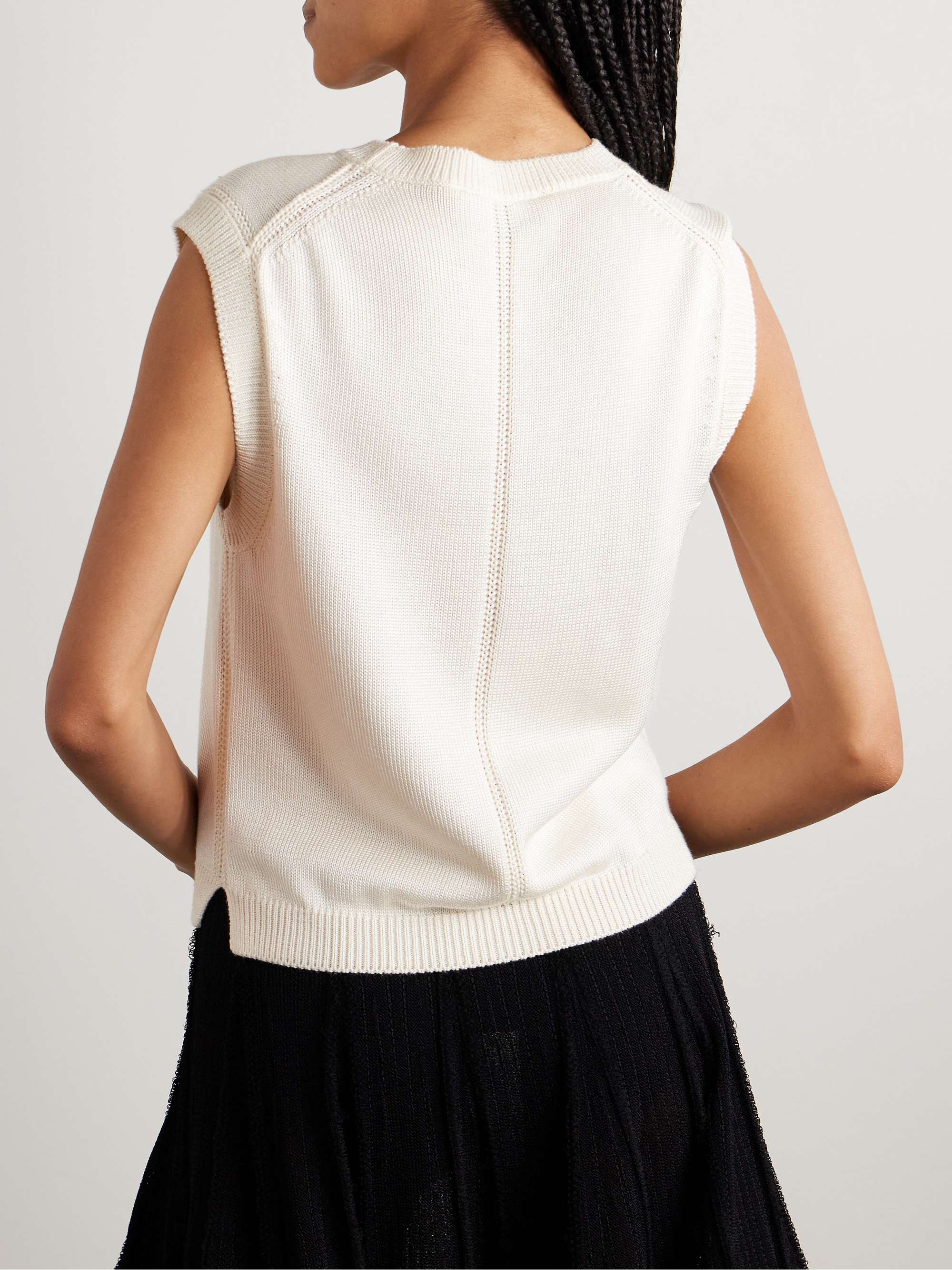 Emily pointelle-knit tank view