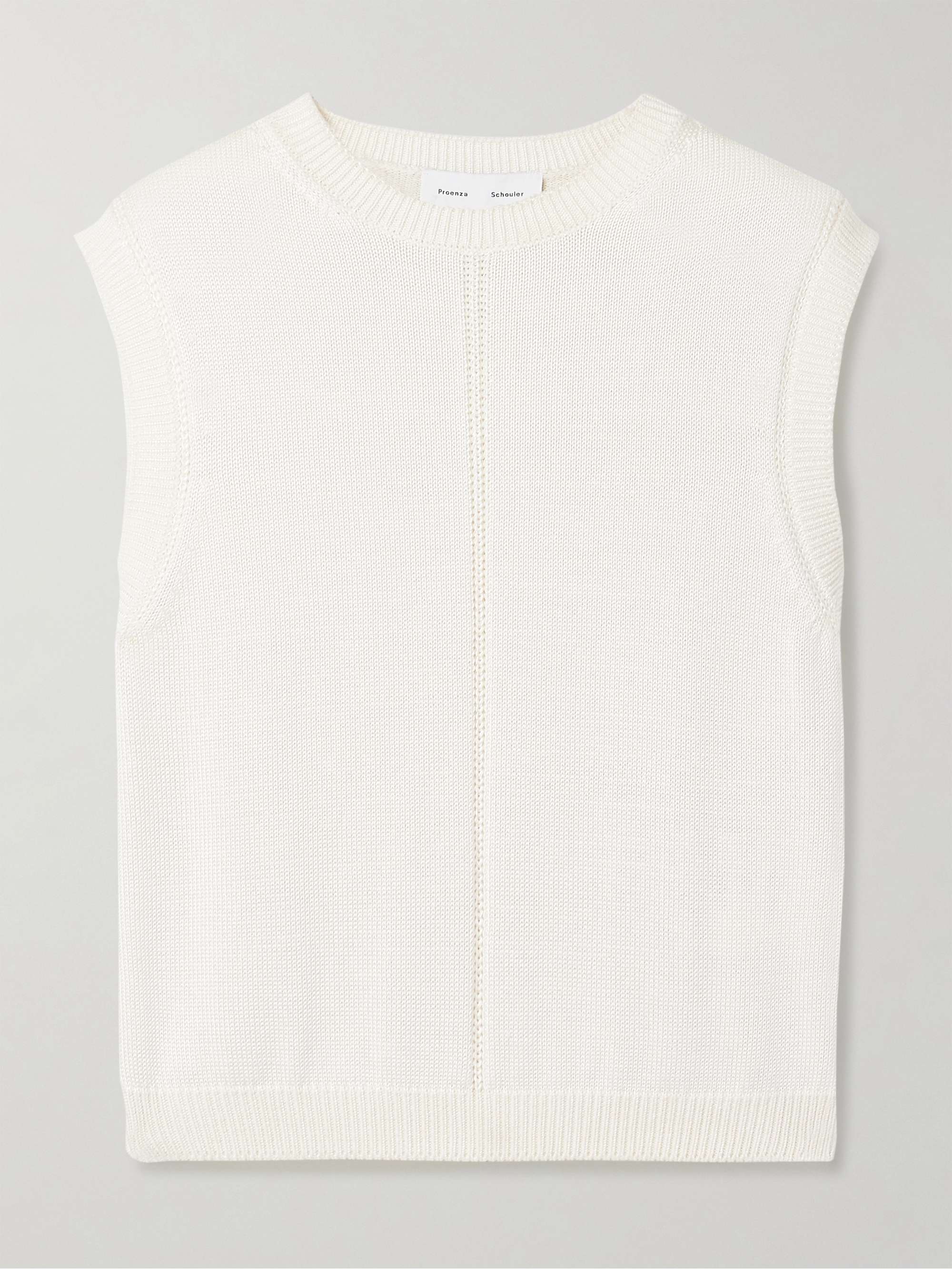 Emily pointelle-knit tank view
