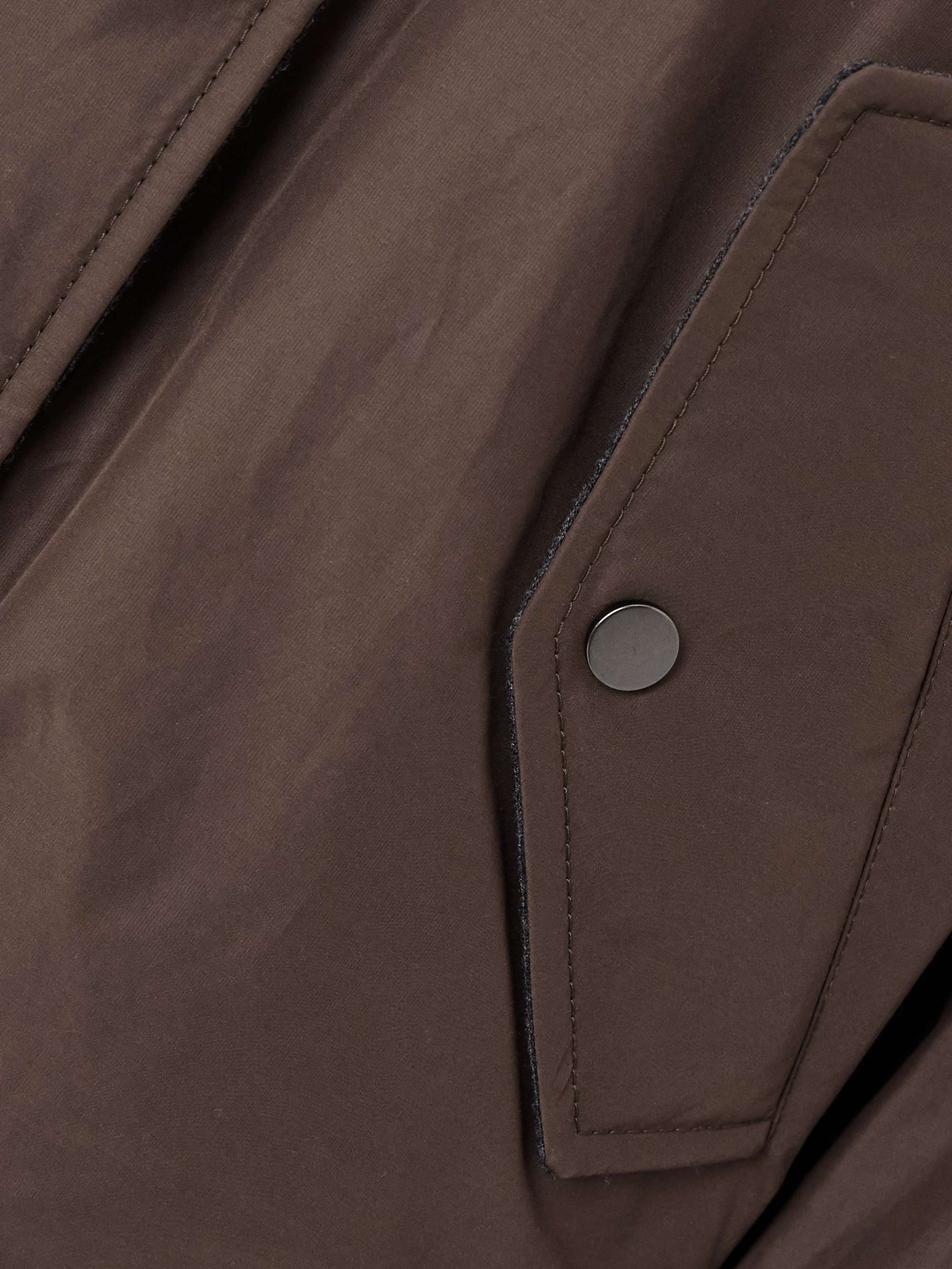 Hooded shell down jacket view