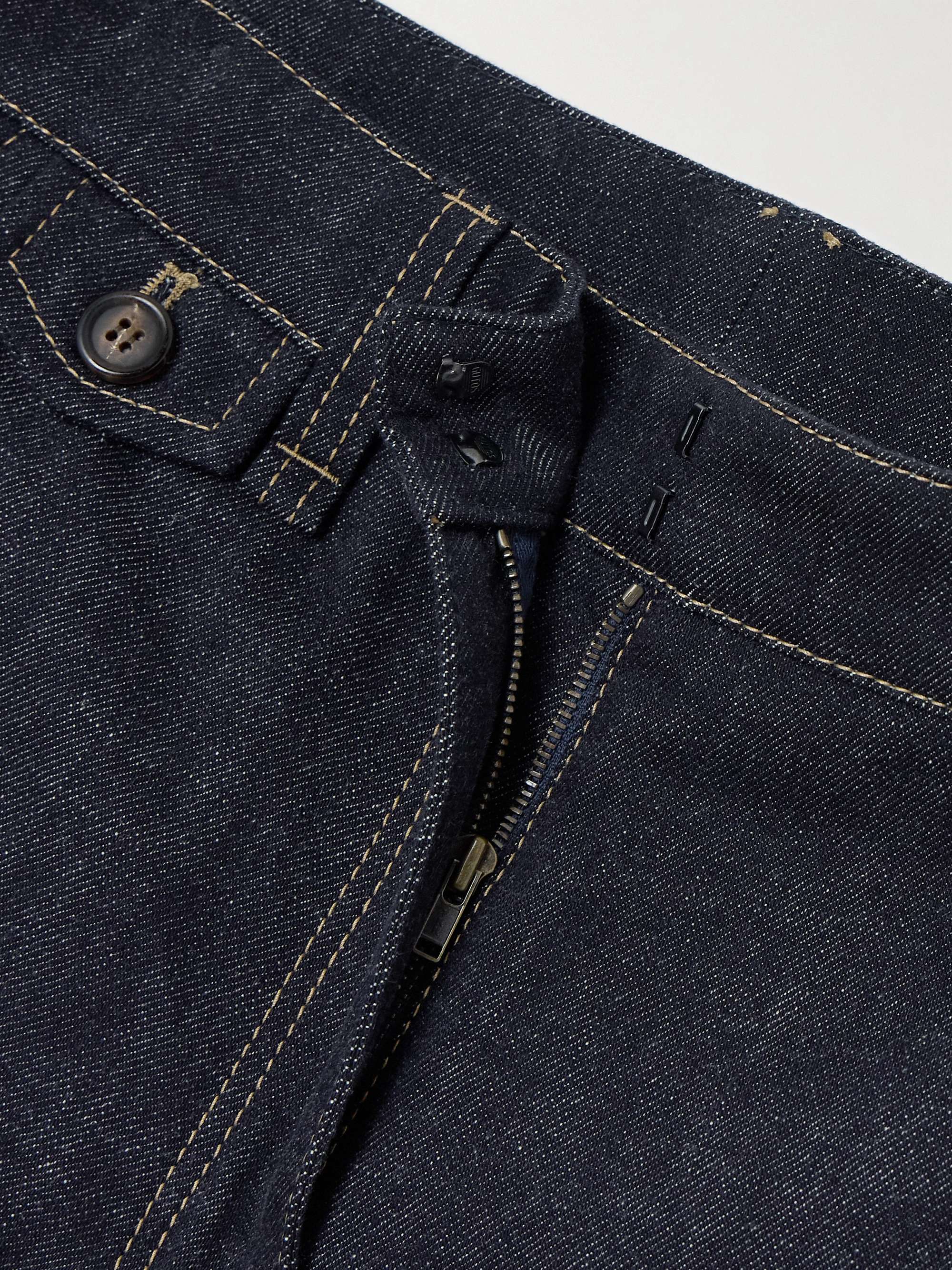 Cropped mid-rise wide-leg jeans view