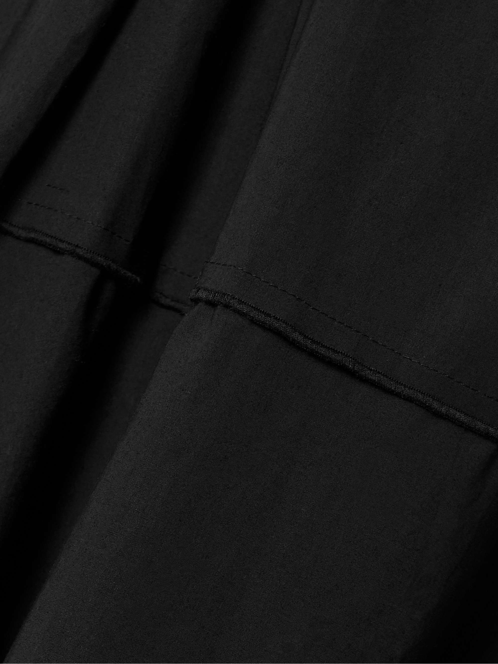 Kailey pleated stretch-cotton poplin maxi dress view