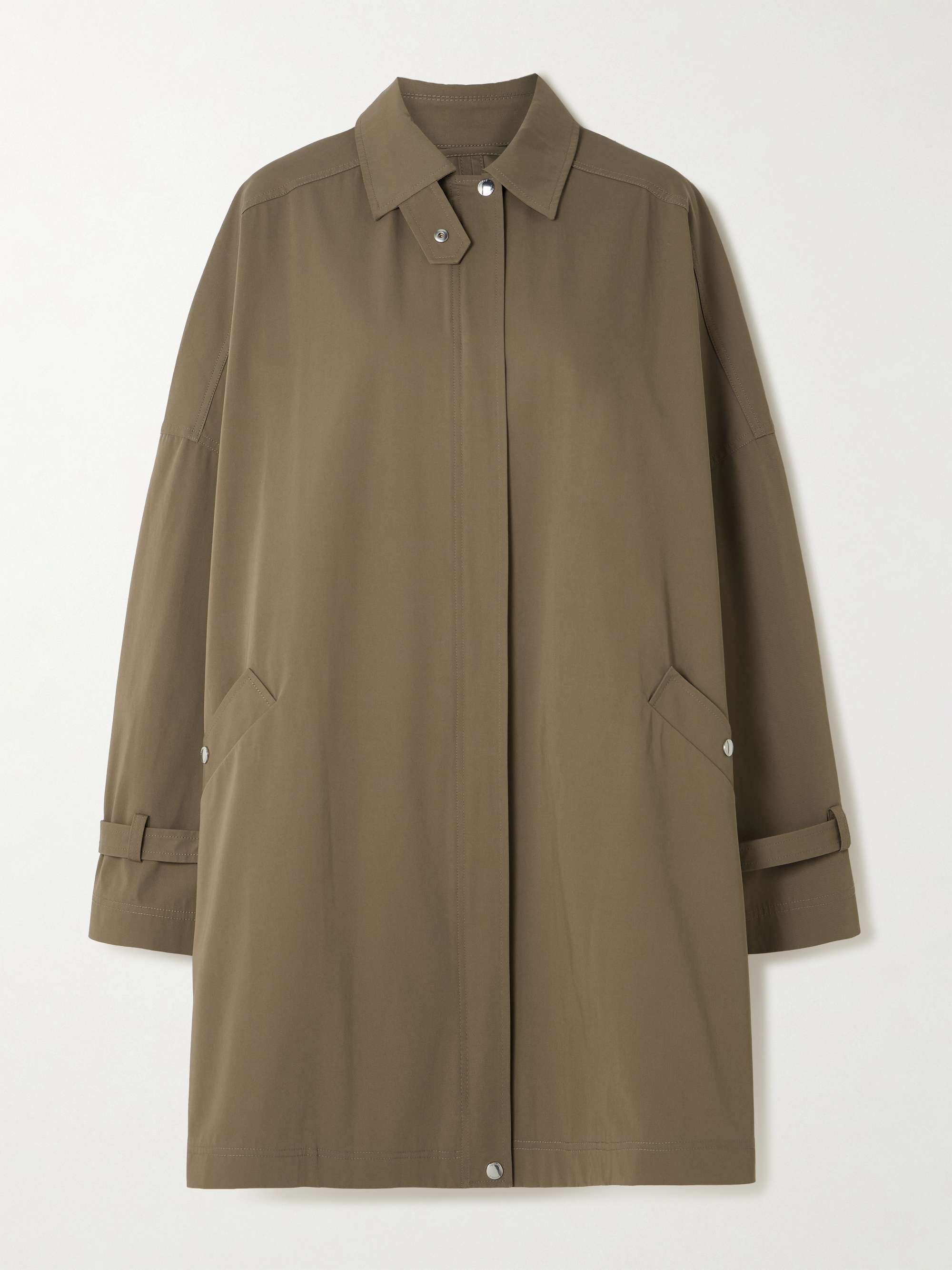 Organic cotton trench coat view