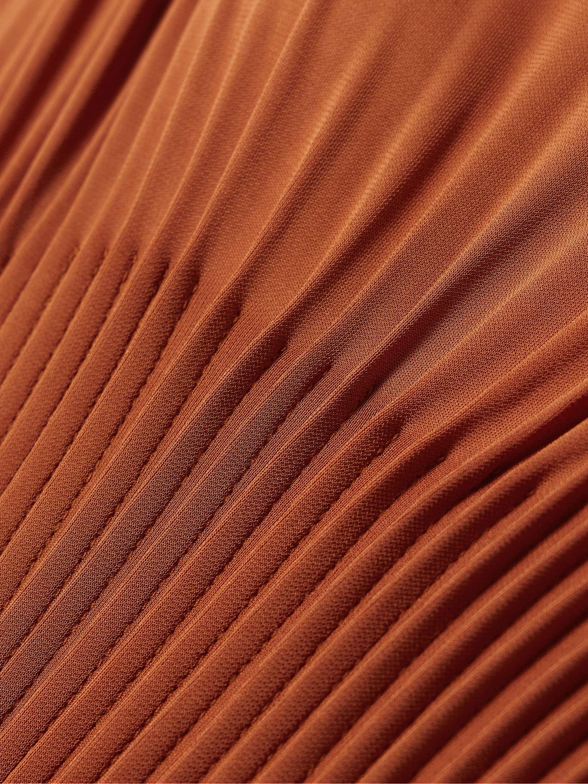 Pleated stretch-jersey maxi dress view